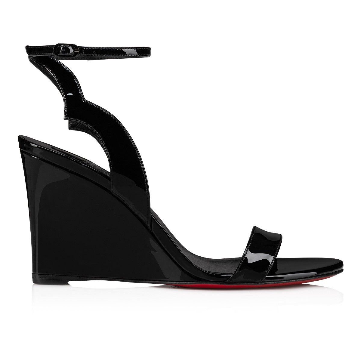 Christian Louboutin o1s1wg110225 Zeppa Chick in Black Size US 9 / IT 39 - 3 Thumbnail