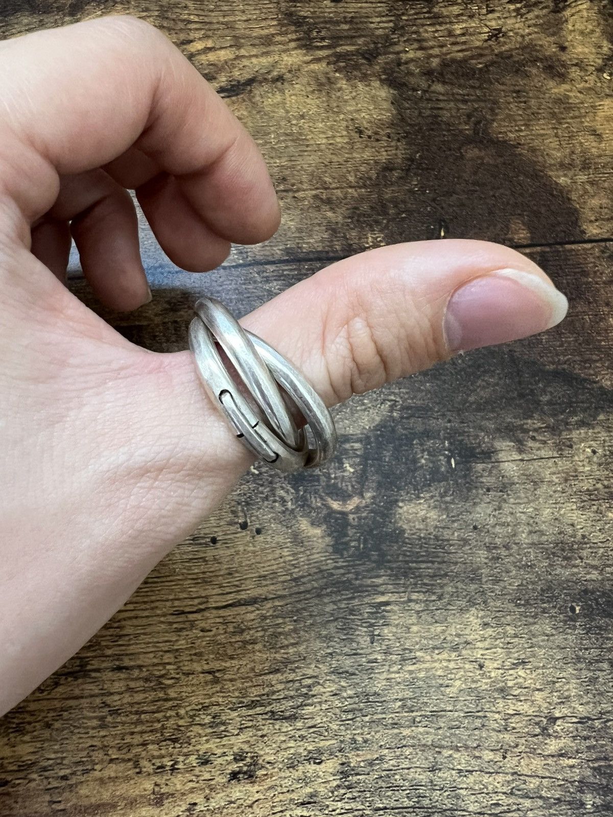 Ma+ m.a+ by maurizio amadei silver triple ring Size ONE SIZE - 2 Thumbnail