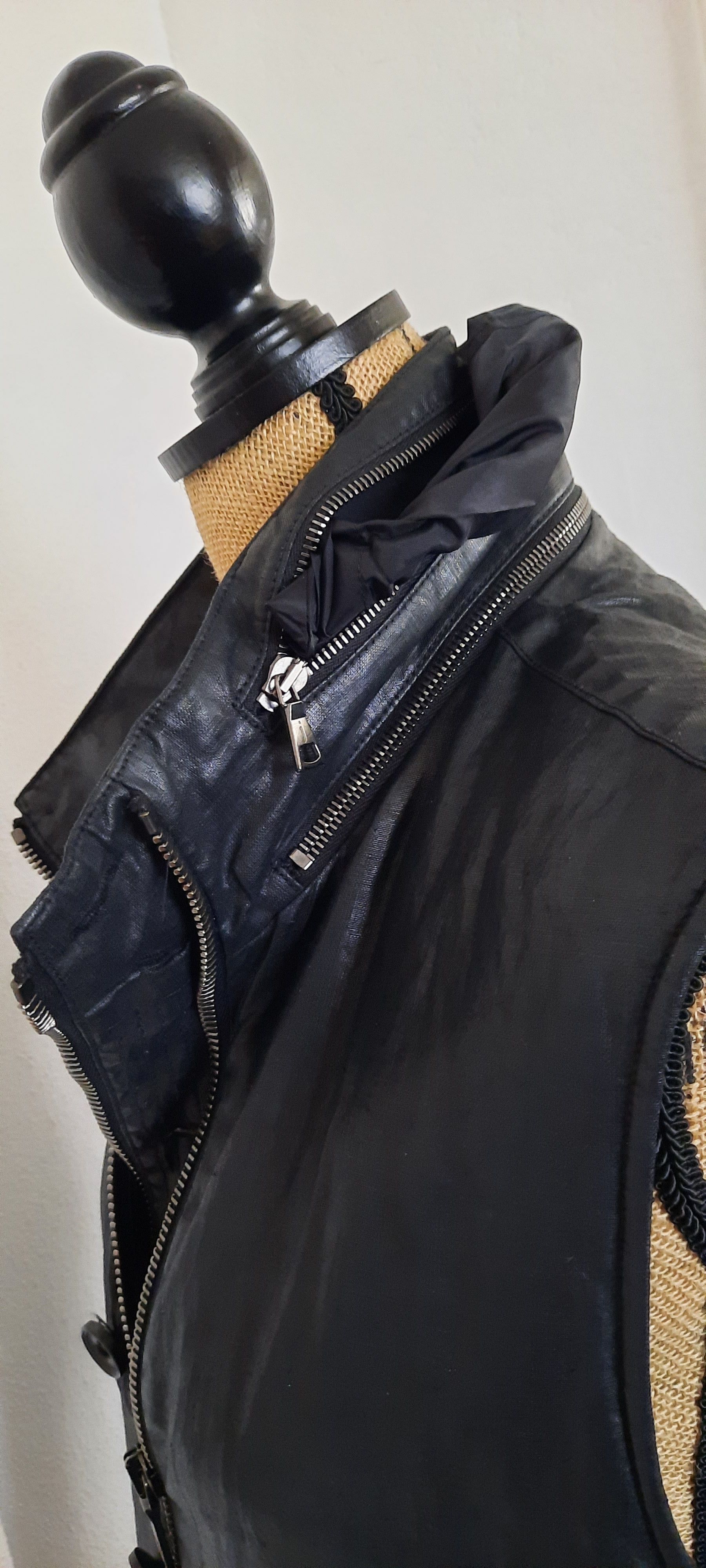 John Varvatos JOHN VARVATOS Beschichtete Leinenjacke Size US M / EU 48-50 / 2 - 6 Thumbnail
