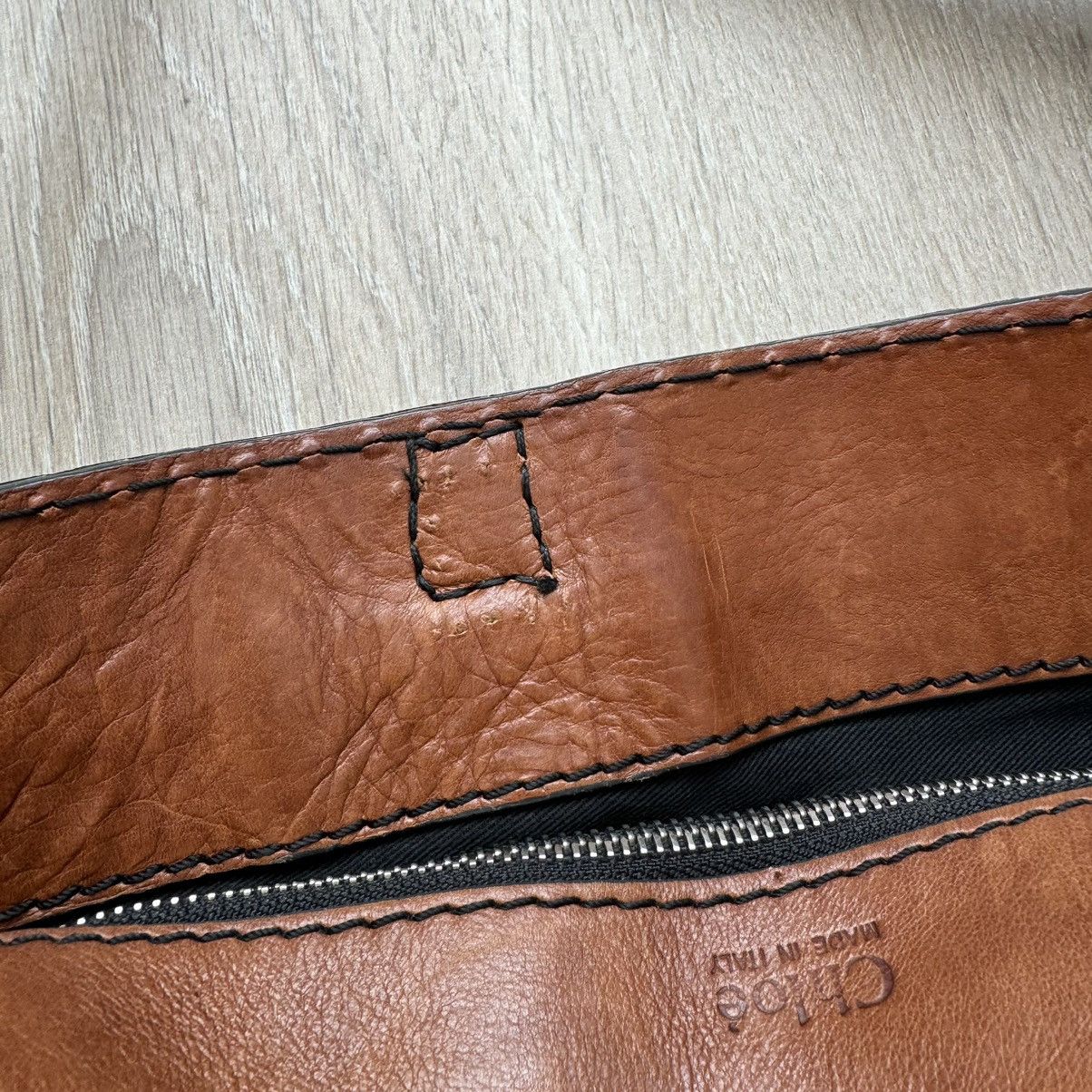 Chloe × Vintage Authentic Vintage Chloé Leather Bag Handbag Brown Size ONE SIZE - 12 Thumbnail