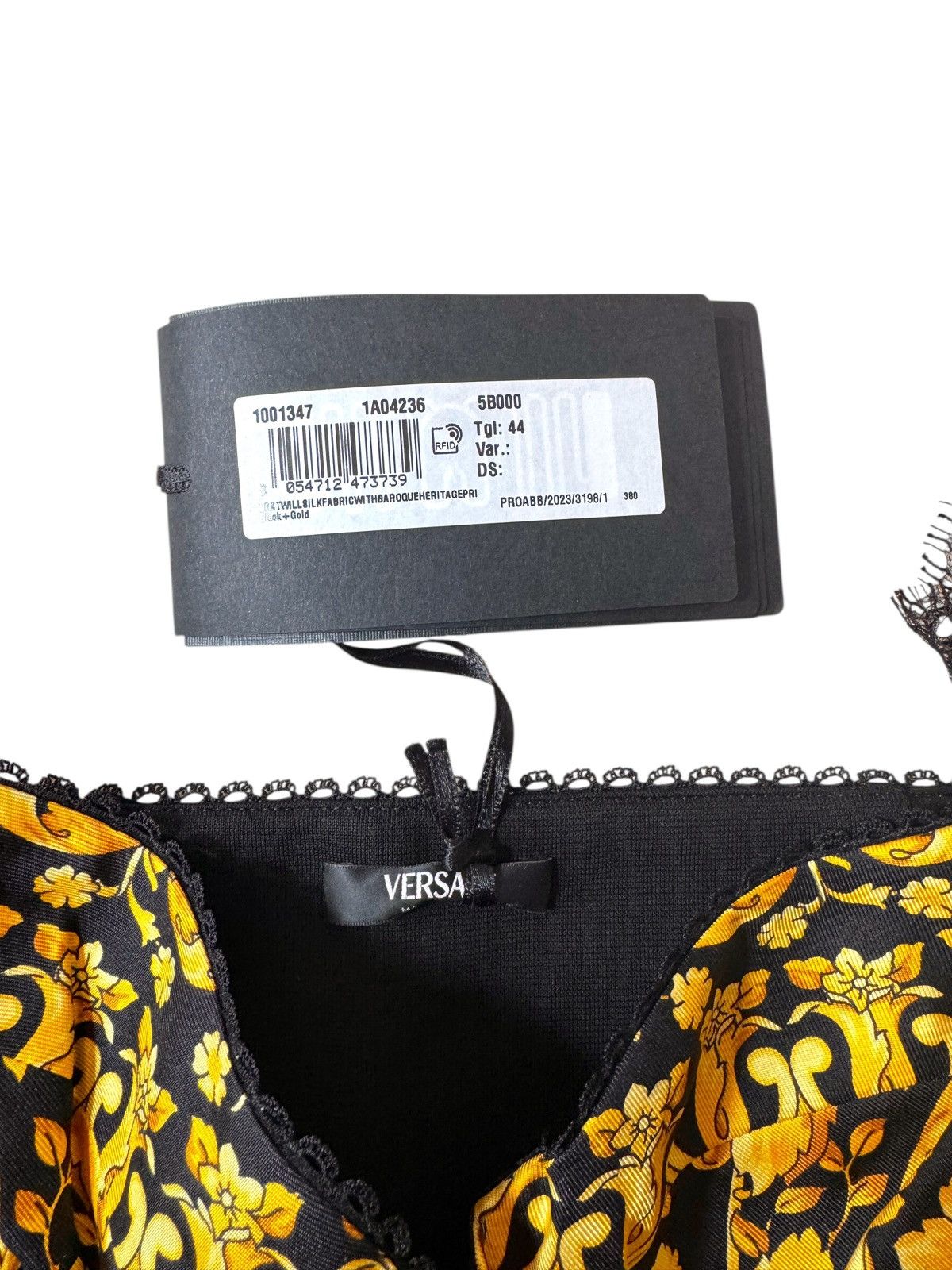 Versace Versace Baroque Silk Lace Bralette Top Size M / US 6-8 / IT 42-44 - 3 Thumbnail