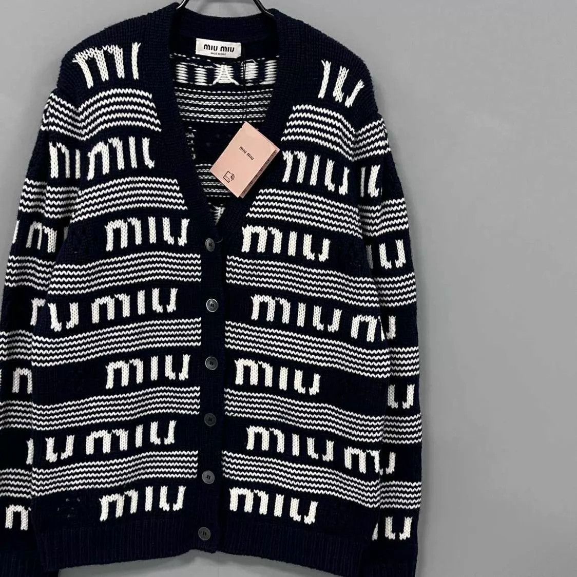 Miu Miu MIUMIU full print cardigan 38 Size XS / US 0-2 / IT 36-38 - 2 Thumbnail