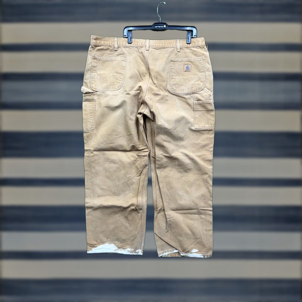 Carhartt VINTAGE Carhartt Pants Mens 44x30 Brown Original Dungaree Fit Duck Canvas Carpenter Workwear Mens Size US 44 / EU 60 - 1 Thumbnail