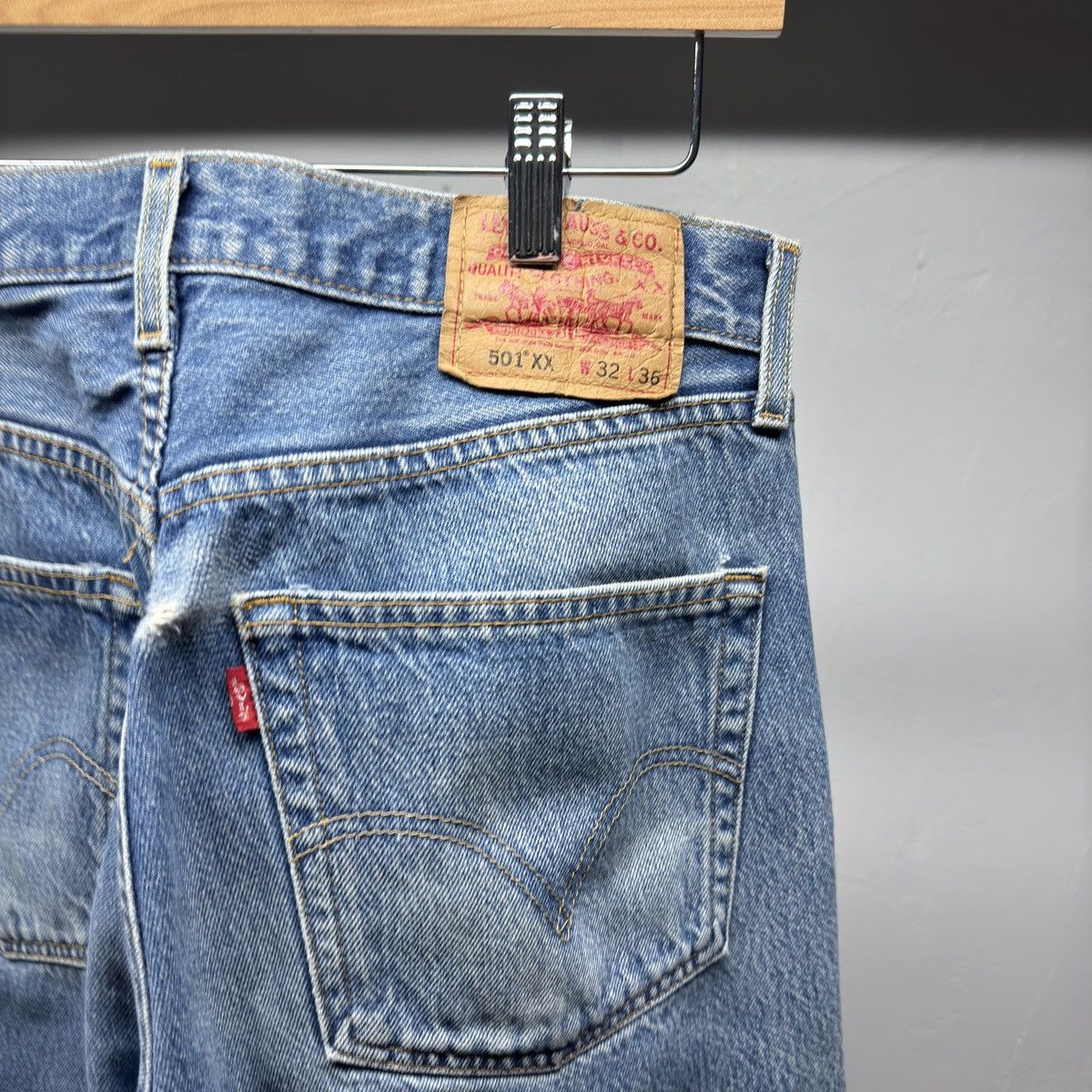 Levi's Levi's 501xx Faded Distressed Jeans ERD Grunge Chrome Size US 32 / EU 48 - 10 Thumbnail