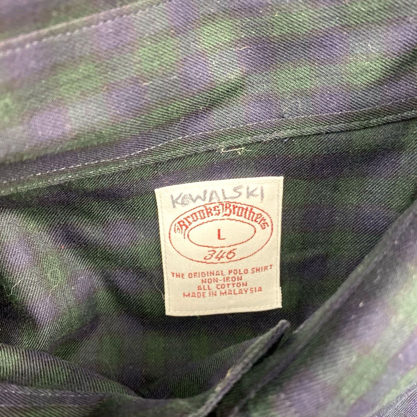 Brooks Brothers Brooks Brothers 346 Shirt Mens Large Green Blue Regent Business Office Casual Plaid Button-Up Size US L / EU 52-54 / 3 - 2 Thumbnail