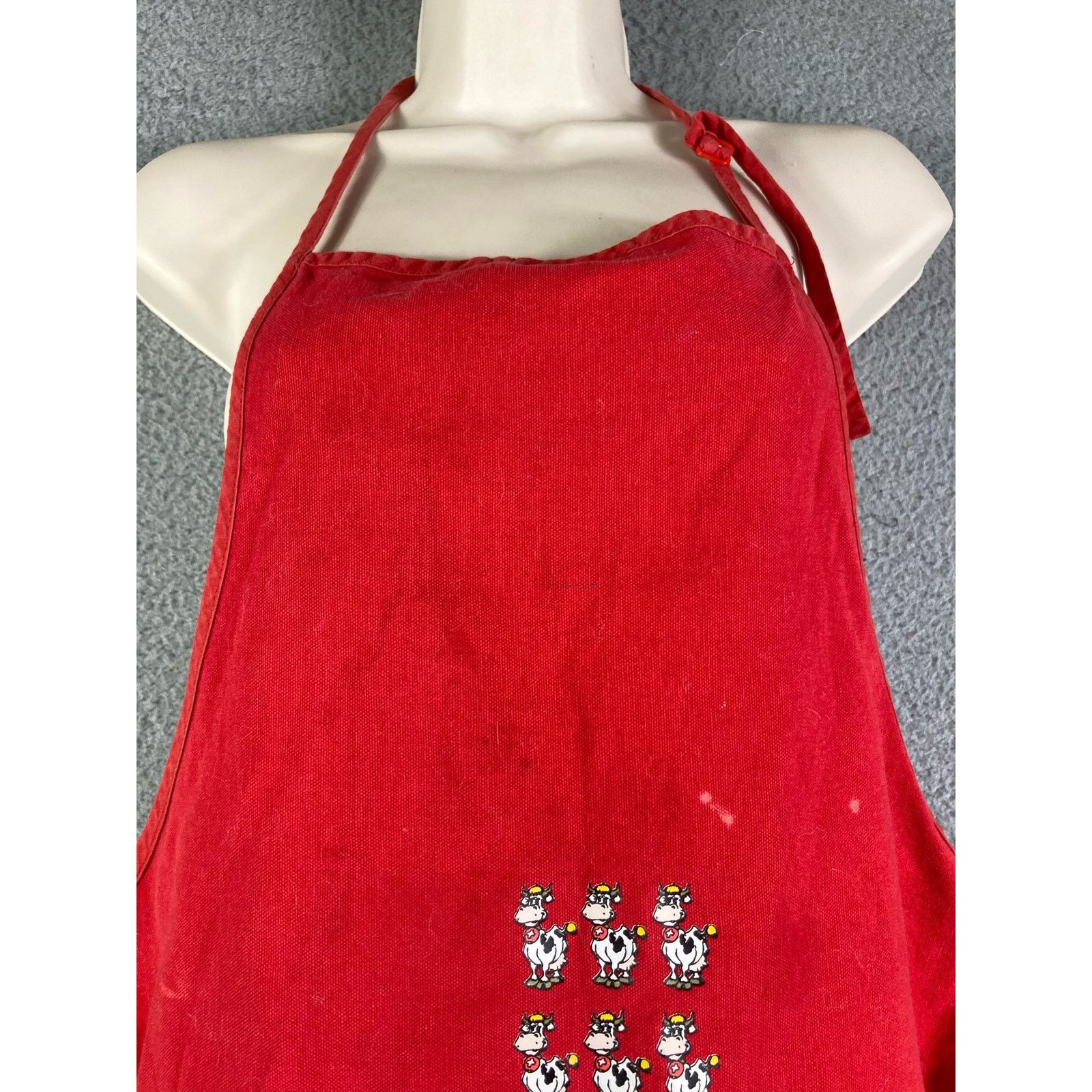 Other Swiss Apron Kitchen Vintage Hostess Red Sink Cook Cooking Size ONE SIZE - 5 Thumbnail