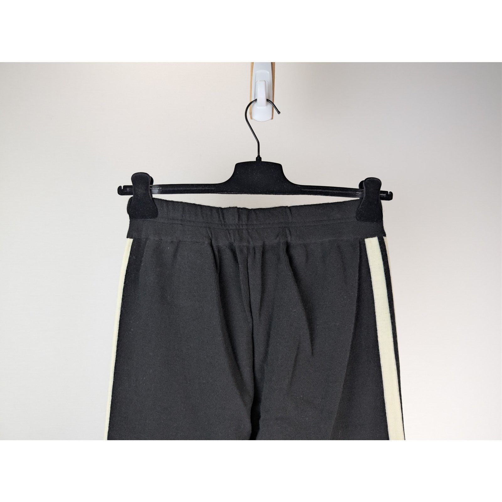 Palm Angels o1rshd1 Classic Logo Knit Track Pants in Black / Off White Size US 32 / EU 48 - 11 Thumbnail