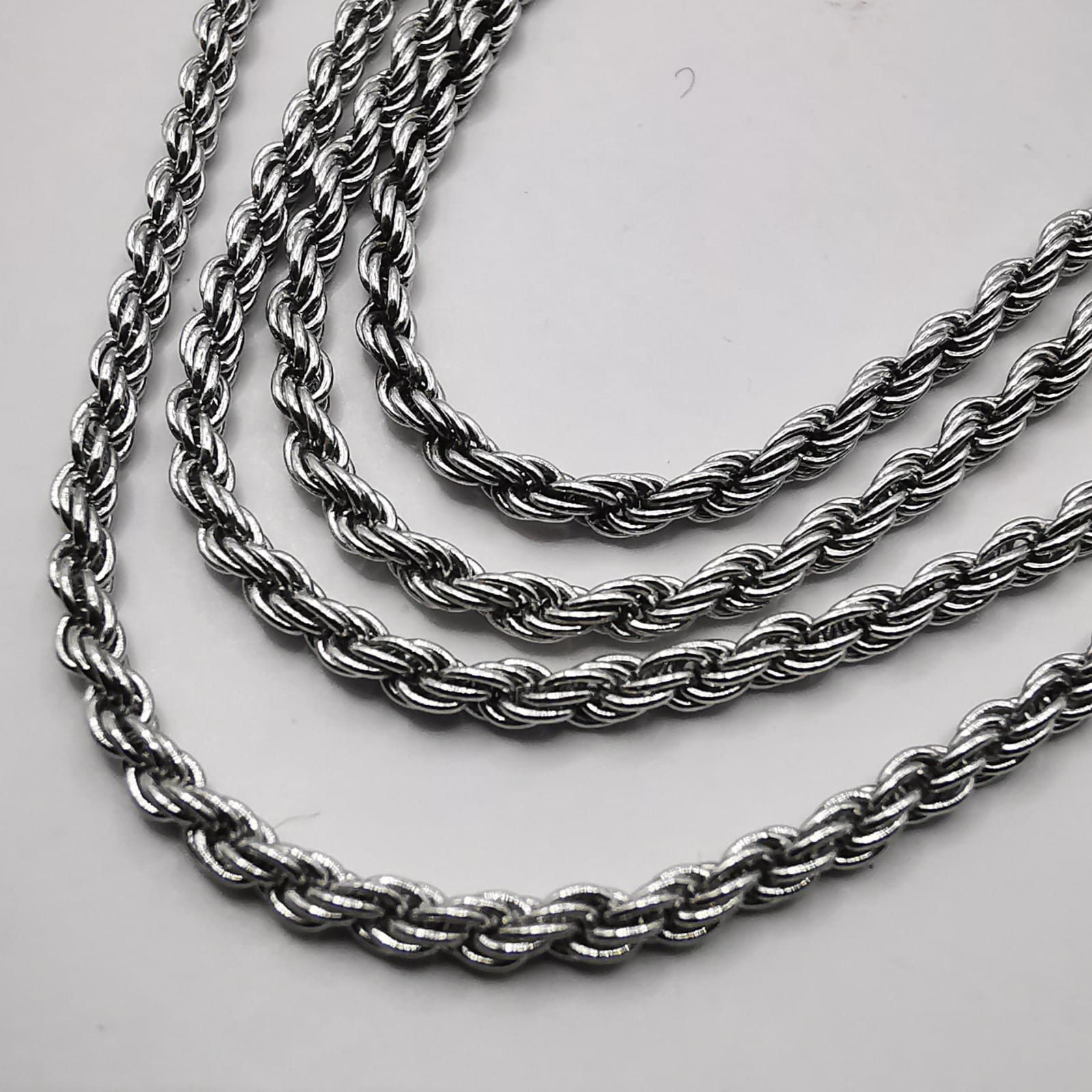 Sterling Silver Vintage Jewelry Chain, 925 Sterling Silver, Signed 7.59g Size ONE SIZE - 2 Thumbnail