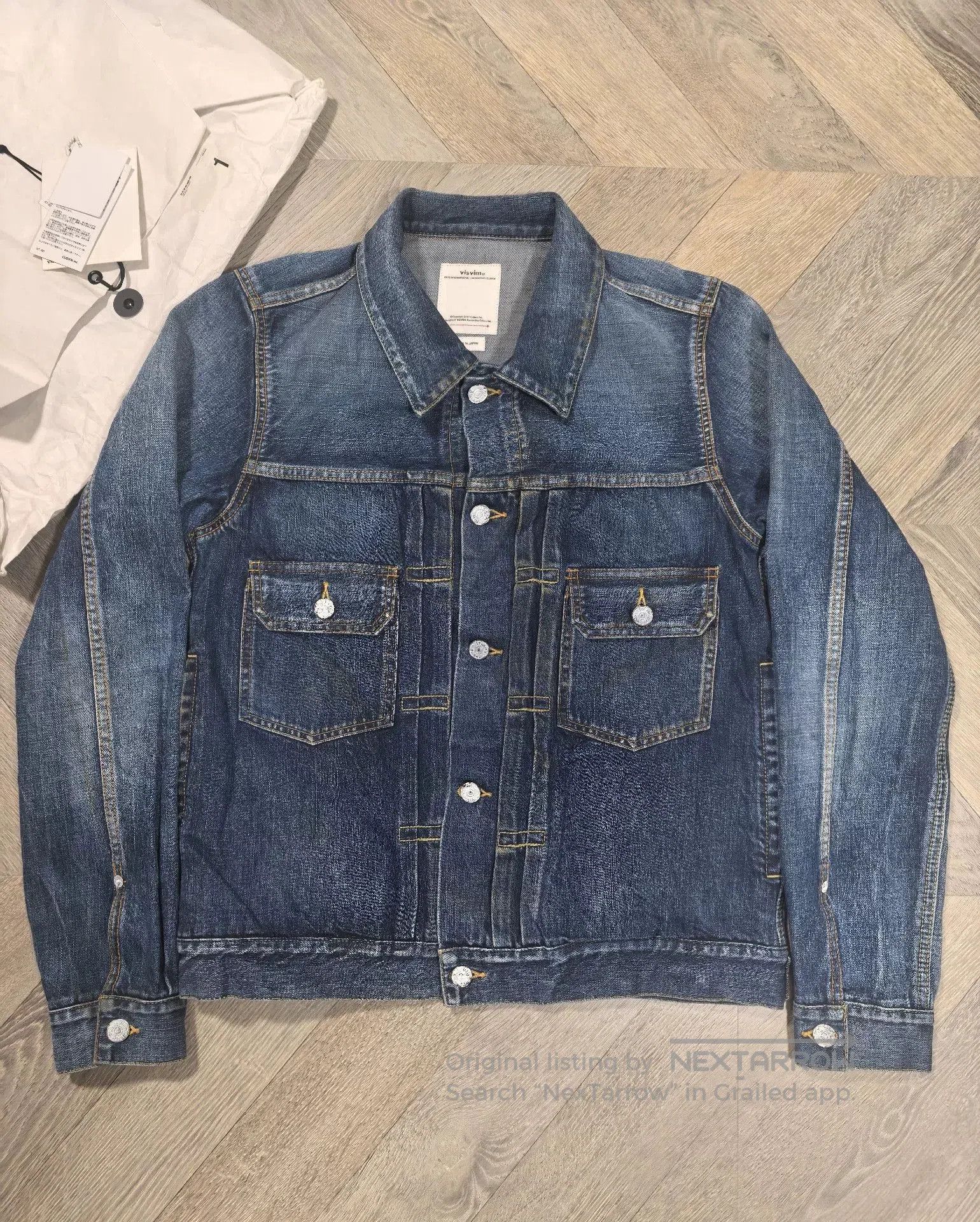 Visvim unique vintage blue denim jacket. Size US M / EU 48-50 / 2 - 1 Thumbnail