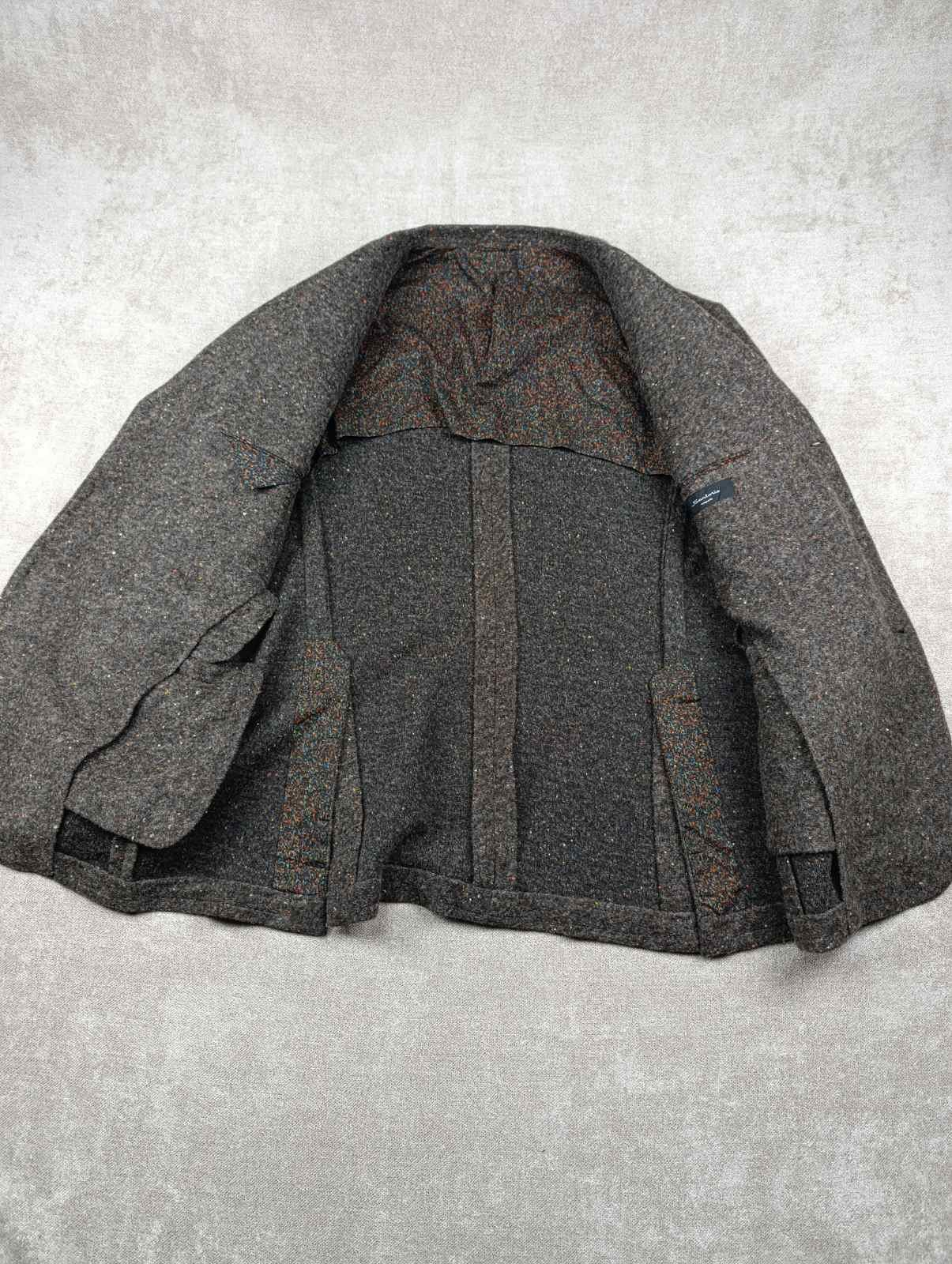 SARTORIO SARTORIO NAPOLI BY KITON MENS TWEED WOOL BLAZER JACKET Size 54R - 13 Thumbnail