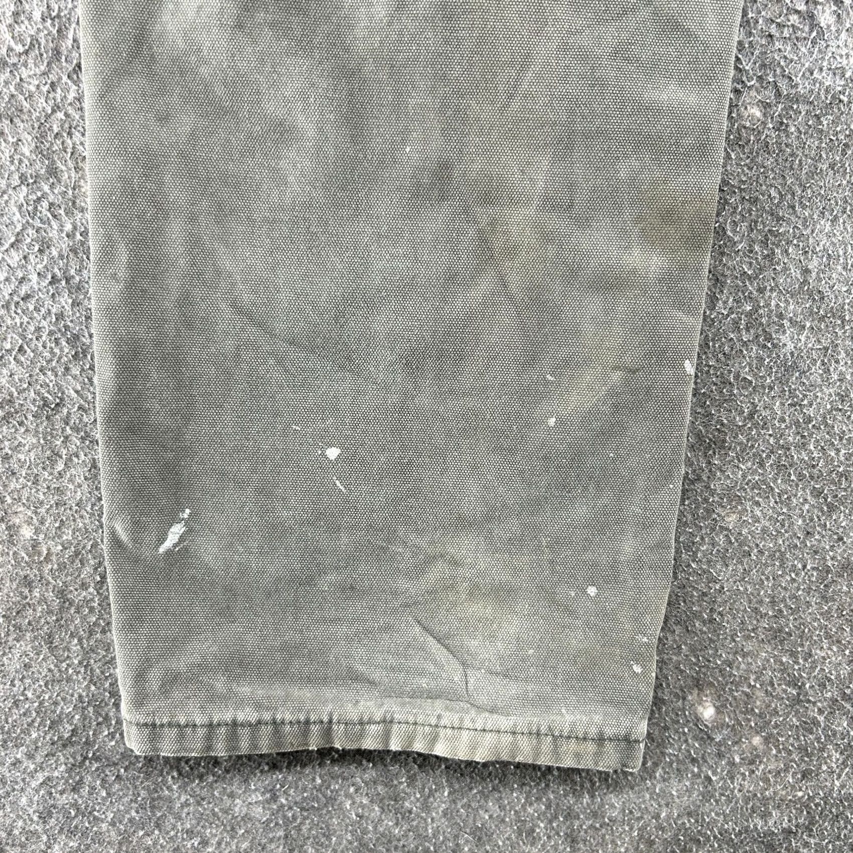 Dickies VINTAGE Dickies Pants Mens 33x34 Green Carpenter Straight Relaxed Fit Workwear Thrashed Size US 33 - 5 Thumbnail