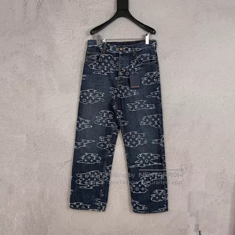 Louis Vuitton Louis Vuitton FW25 Cloud Jacquard Denim Pants Size US 30 / EU 46 - 1 Thumbnail
