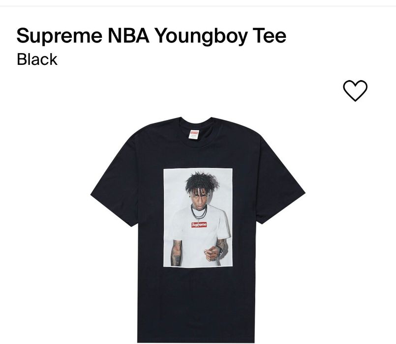 Supreme NBA Youngboy Tee Black