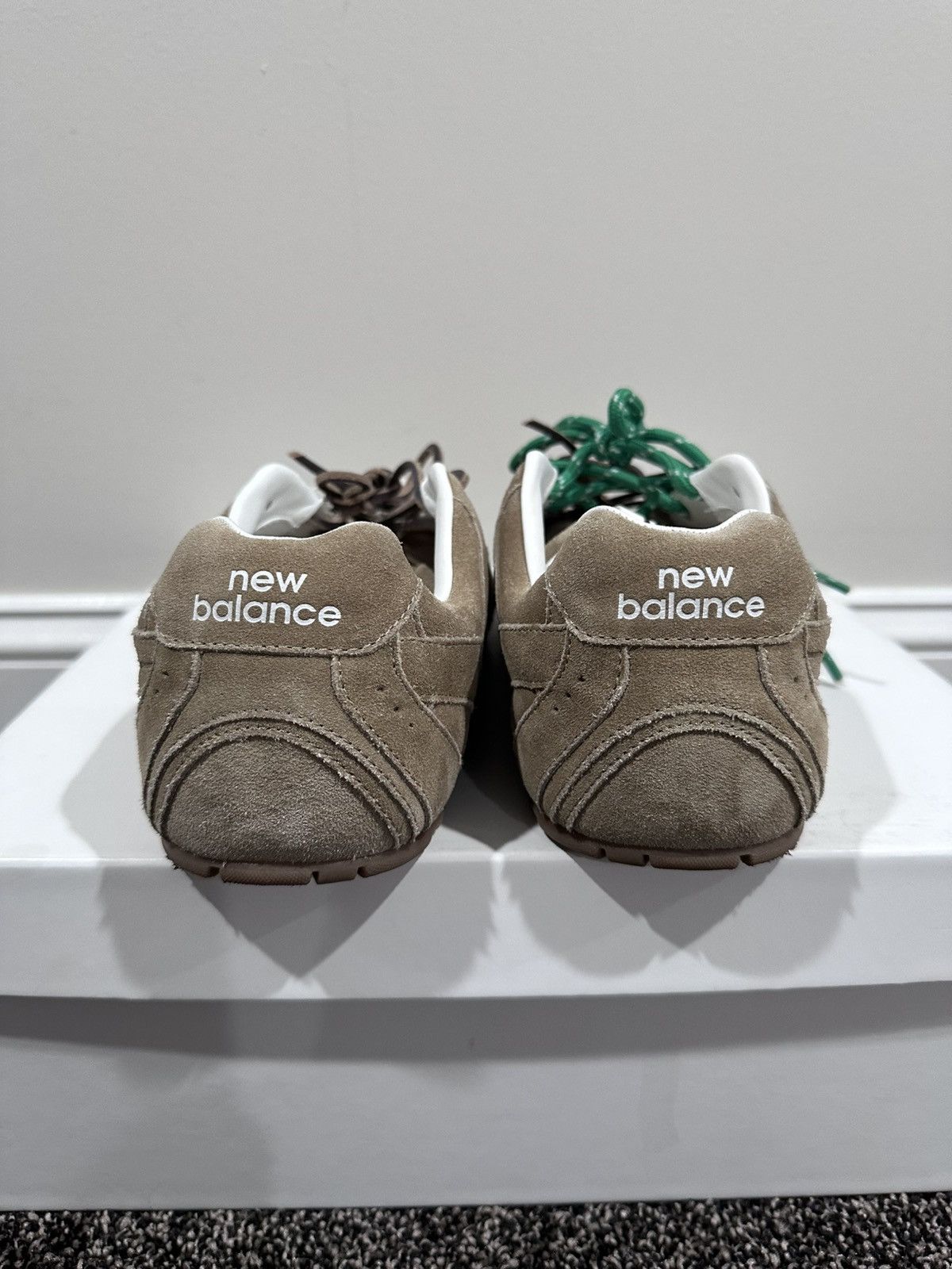 Miu Miu × New Balance Miu Miu x New Balance 530 SL Cinnamon Suede Sneakers Size US 11 / EU 44 - 6 Thumbnail