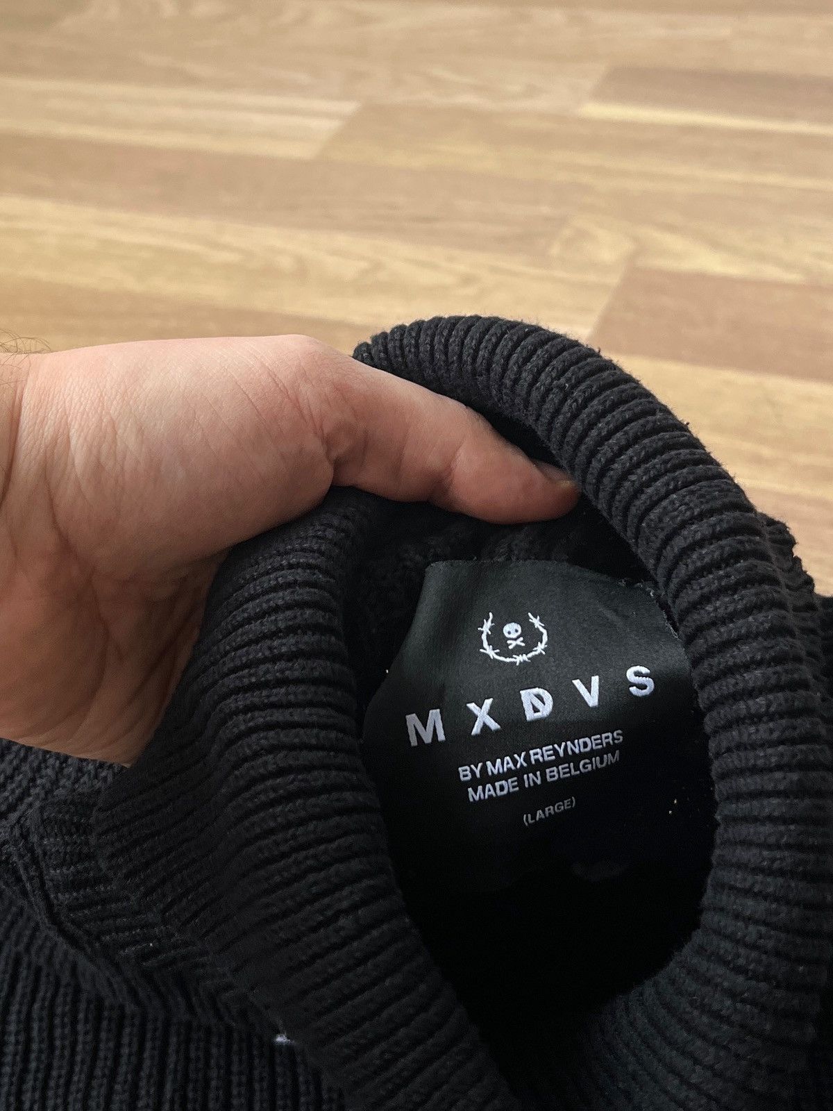 MXDVS MXDVS “ Baptized in Hell” Cotton Black Knit Sweater size L Size US L / EU 52-54 / 3 - 7 Thumbnail