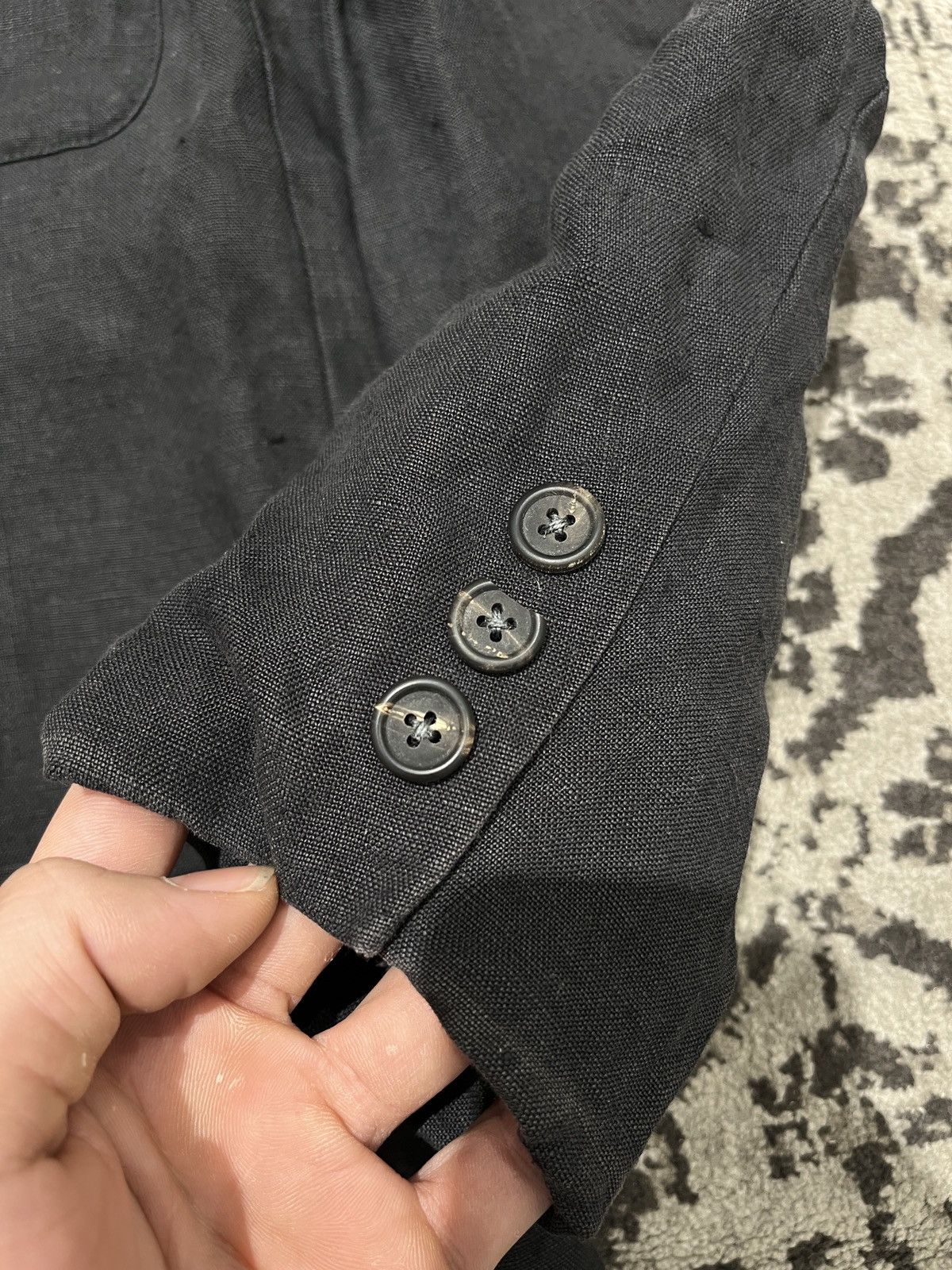 Japanese Brand × Y's for Men × Yohji Yamamoto L.Q. Y’s For Men Linen Jacket Size US L / EU 52-54 / 3 - 3 Thumbnail