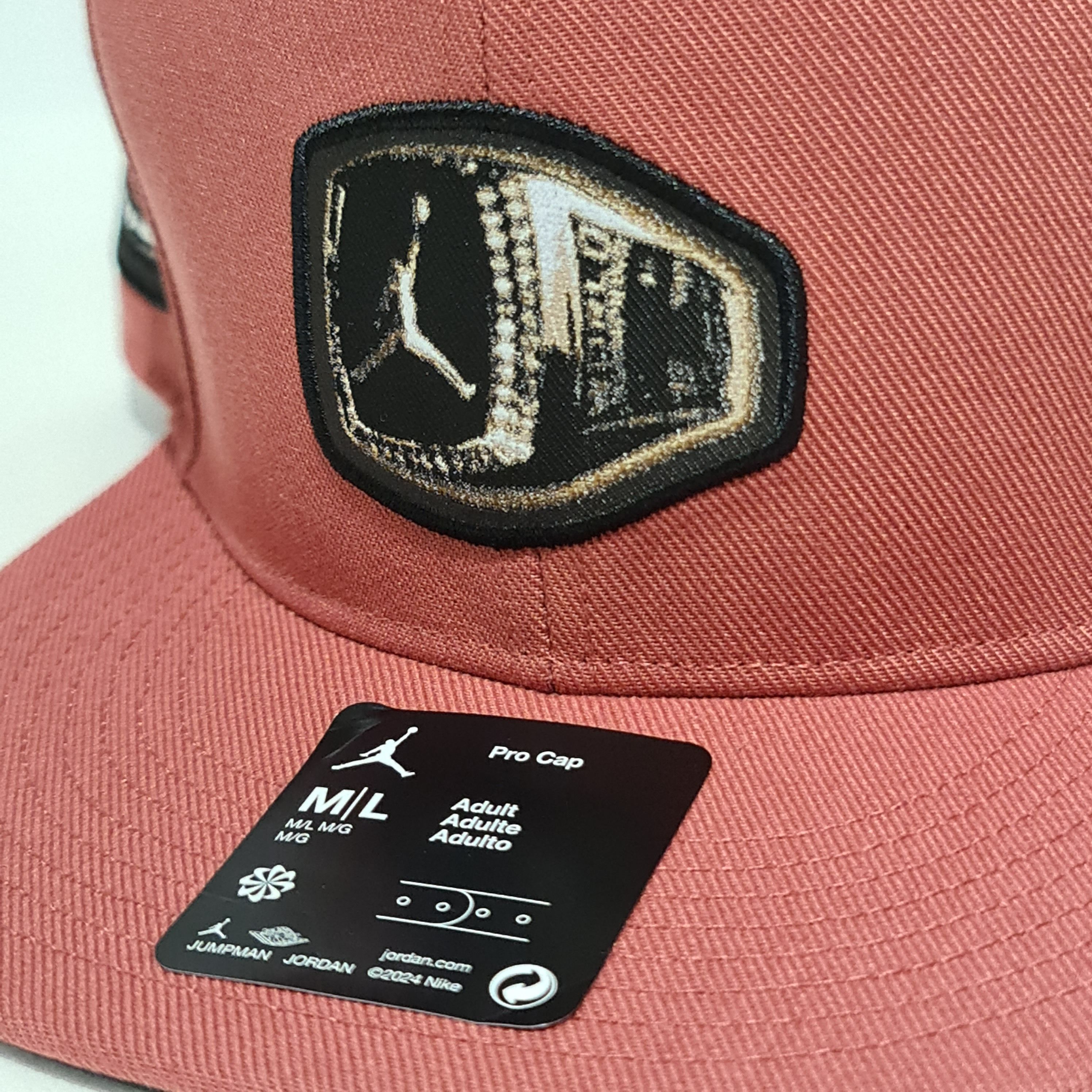 Jordan Brand Jordan Cap Snapback 'Flight MVP Champs Rings' Blush Red Size ONE SIZE - 6 Thumbnail