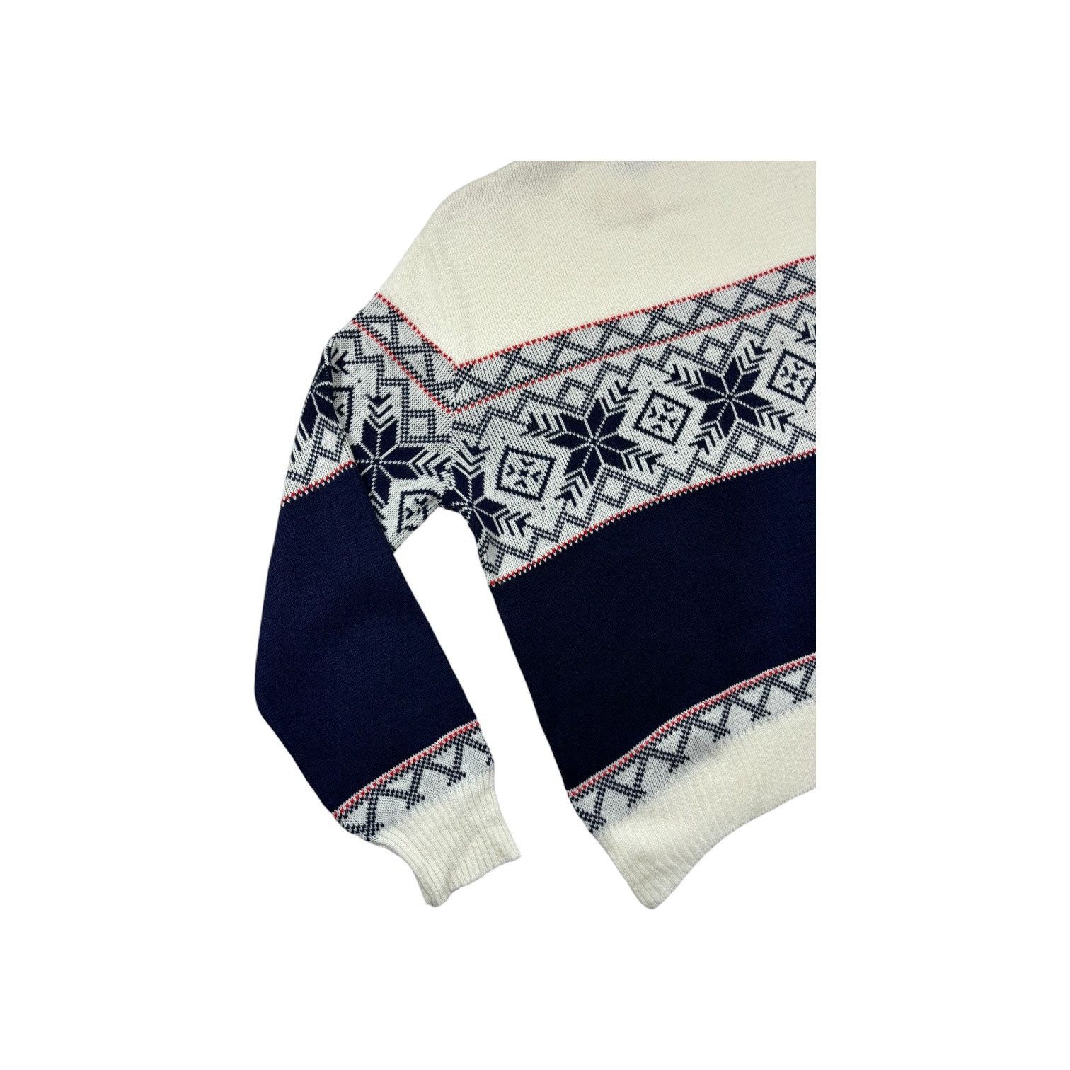 Other Vintage Sweater White Blue Snowflake Pattern Blizzards Bay Size US M / EU 48-50 / 2 - 10 Thumbnail