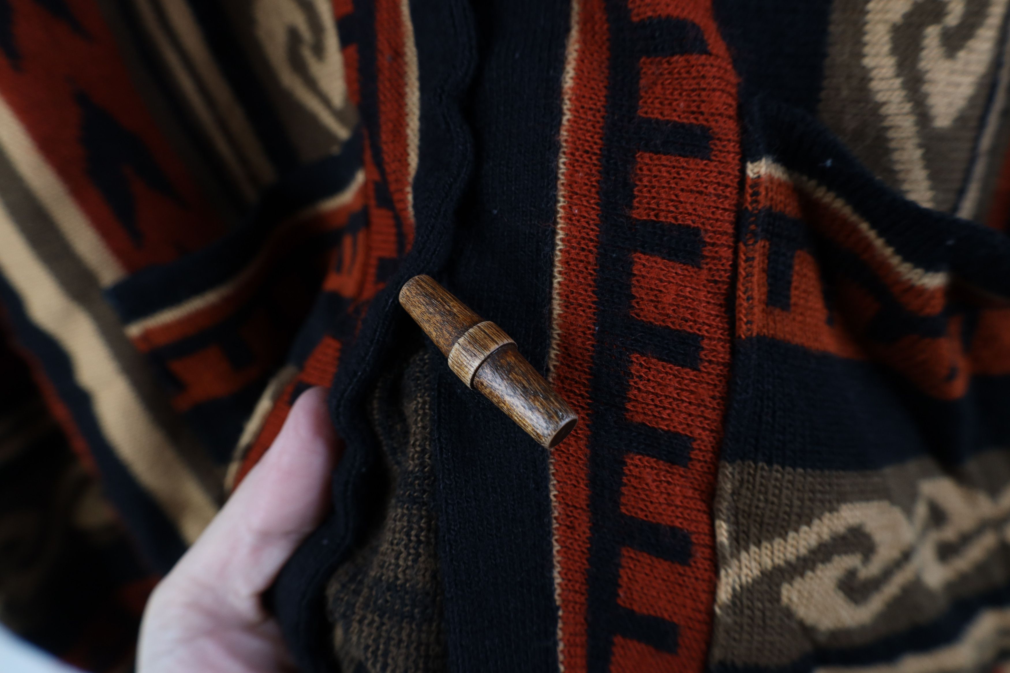 Vintage Vintage 60s 70s Boho Chic Babydoll Button Hooded Sweater Size M / US 6-8 / IT 42-44 - 6 Thumbnail