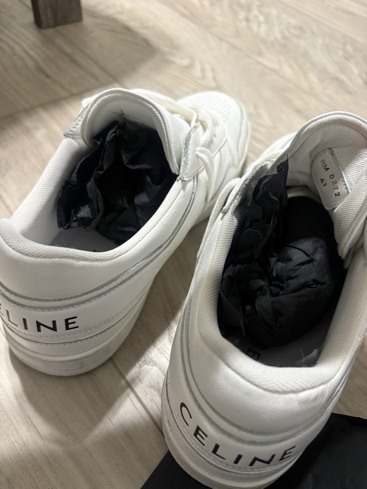 Celine Celine Trainer Low Lace-Up Sneaker in Calfskin Size US 8.5 / EU 41-42 - 6 Thumbnail