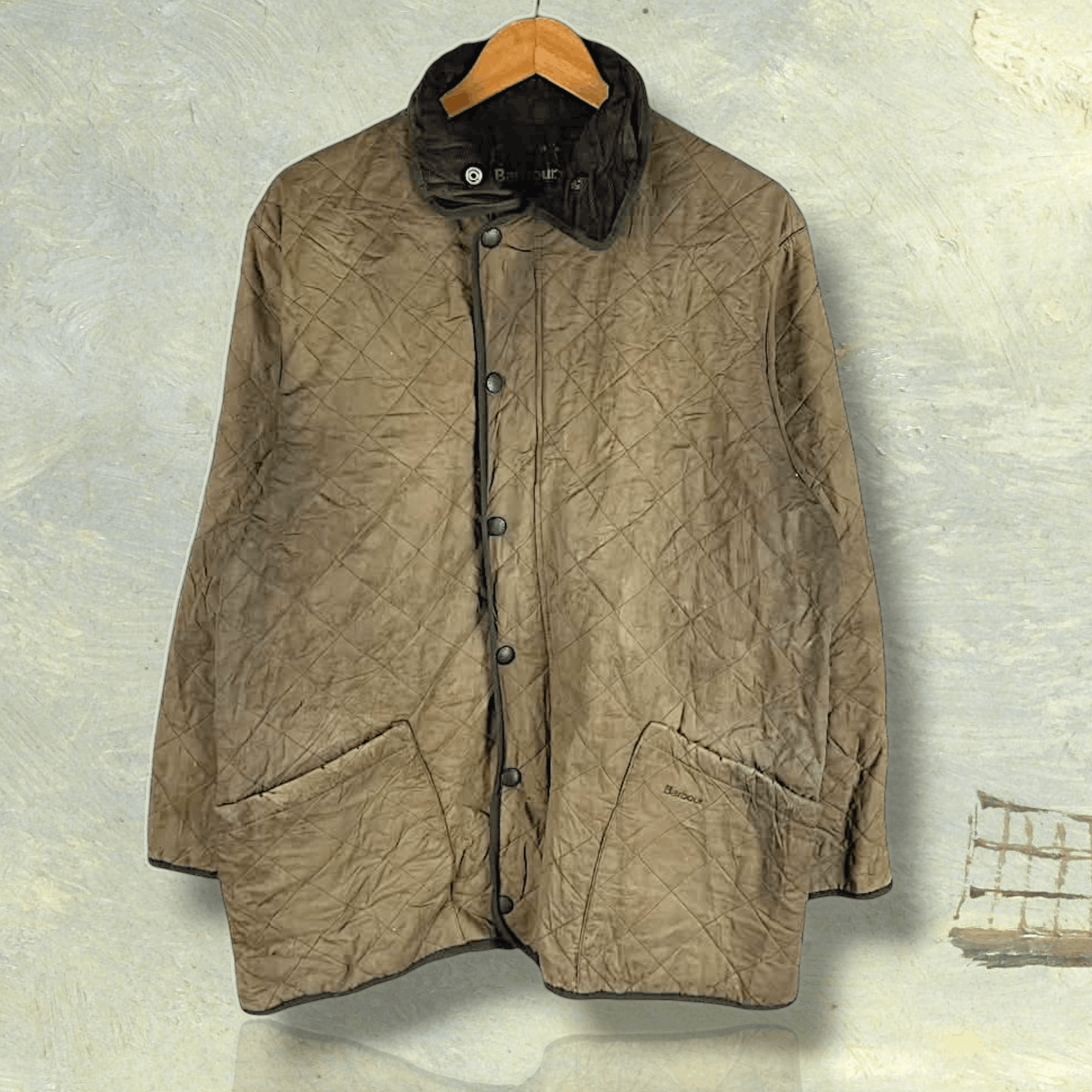 Barbour Vintage Barbour Jacket Suede Bomber fashion corduroy Size US M / EU 48-50 / 2 - 1 Thumbnail