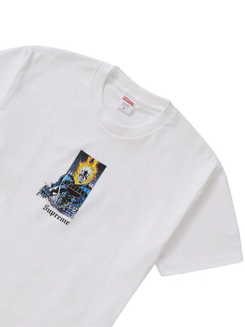 Marvel Comics Supreme SS19 Supreme Ghost Rider Tee White Grailed