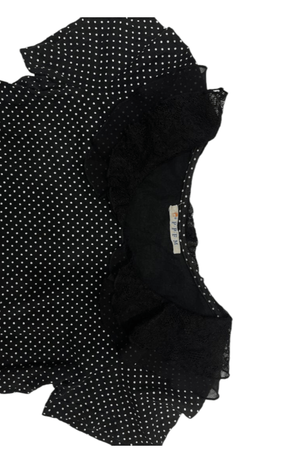 Hysteric Glamour × If Six Was Nine 🔥RARE !! PPFM POLKA DOT FIT SHORT SLEEVE BLOUSES Size S / US 4 / IT 40 - 3 Thumbnail