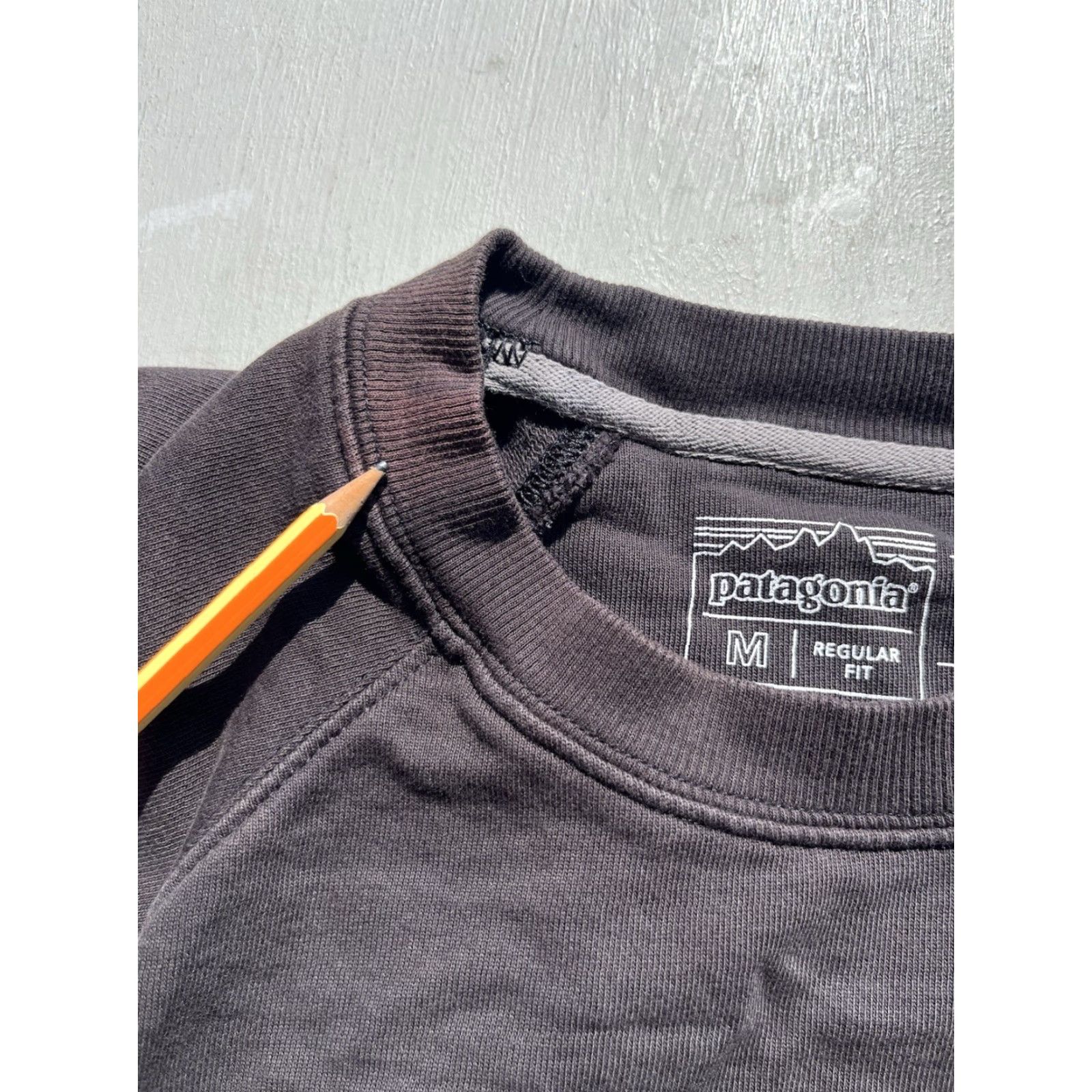 Patagonia Patagonia Sweatshirt Black Solid Logo M Spell-Out Outdoor Hike Camp STAINed Mens Regular Size M Knit-Chunky All Seasons Long Sleeve Size US M / EU 48-50 / 2 - 4 Thumbnail
