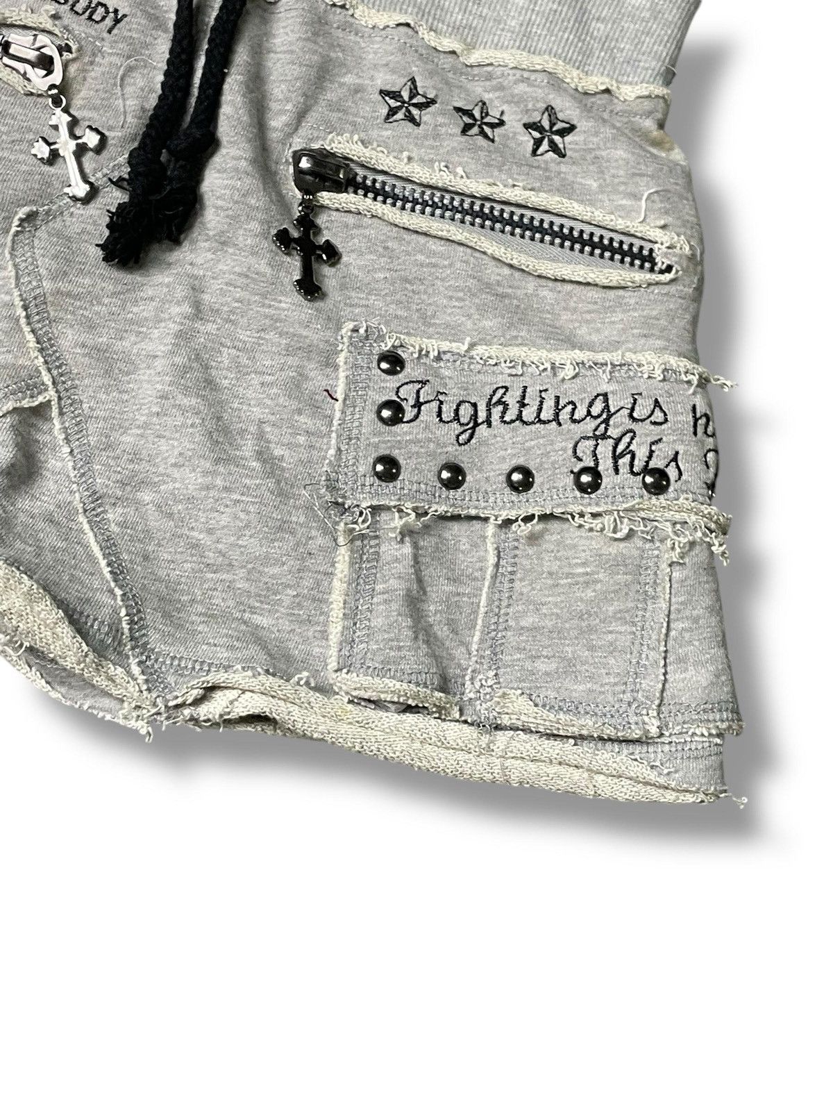 Japanese Brand Love Junkie Punk Mini Skirt (6) Size 23" - 3 Thumbnail