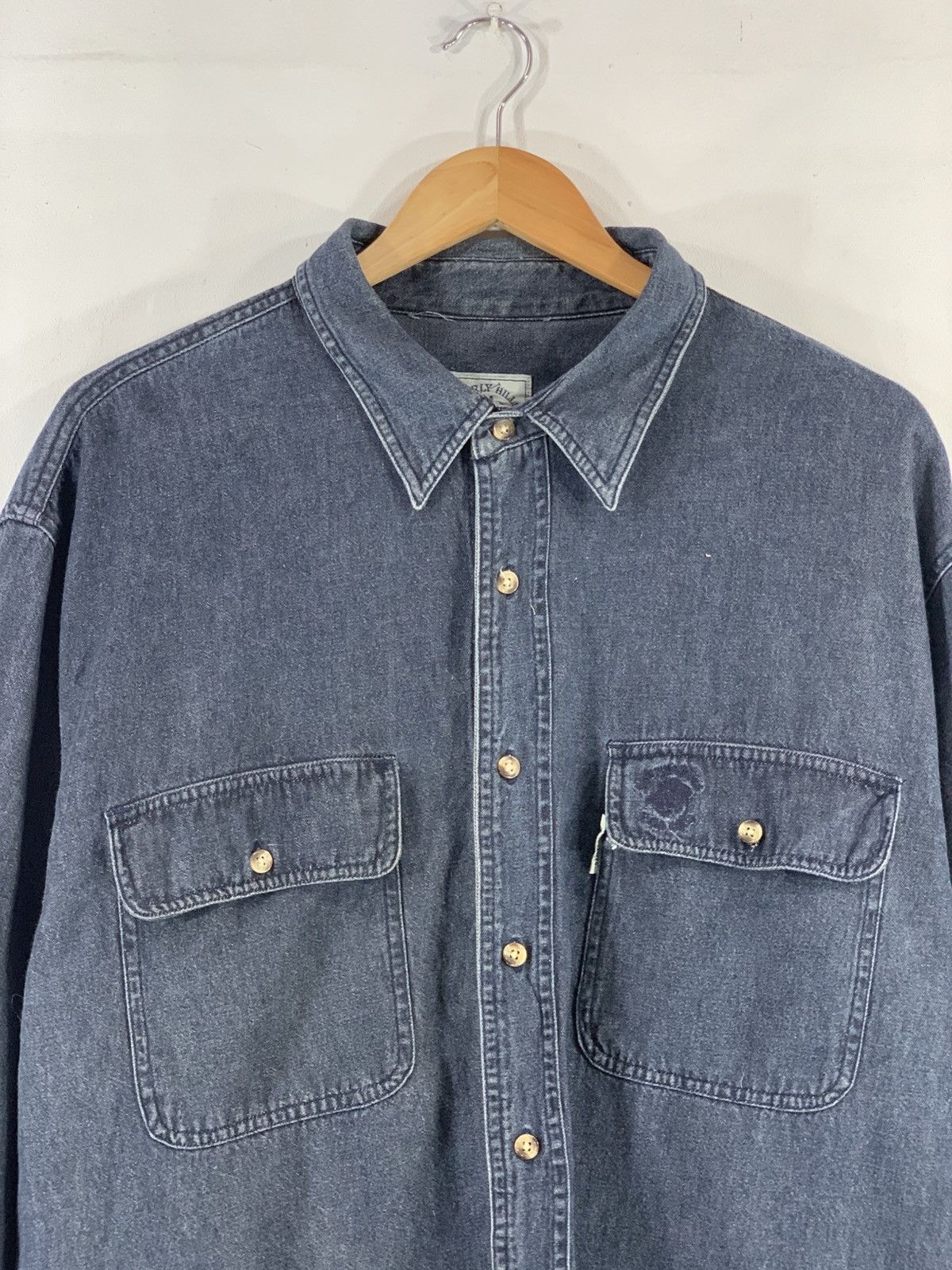 Beverly Hills Polo Club × Vintage Beverly Hills Polo Club Denim Shirt Size US XL / EU 56 / 4 - 3 Thumbnail