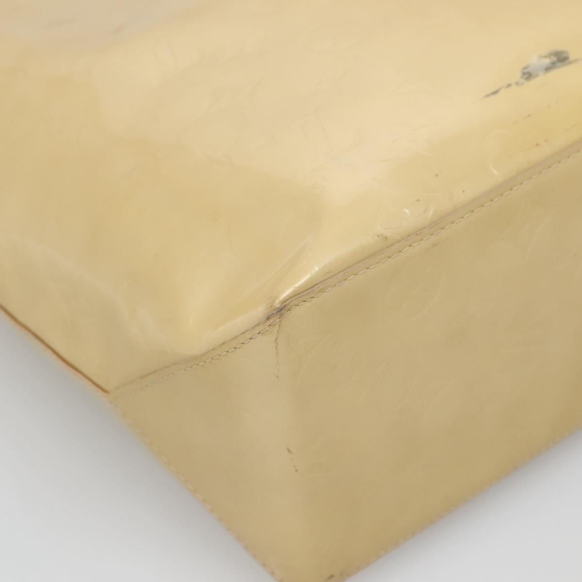 Louis Vuitton LOUIS VUITTON Monogram Vernis Reade MM Hand Bag Beige M91141 Size ONE SIZE - 16 Thumbnail