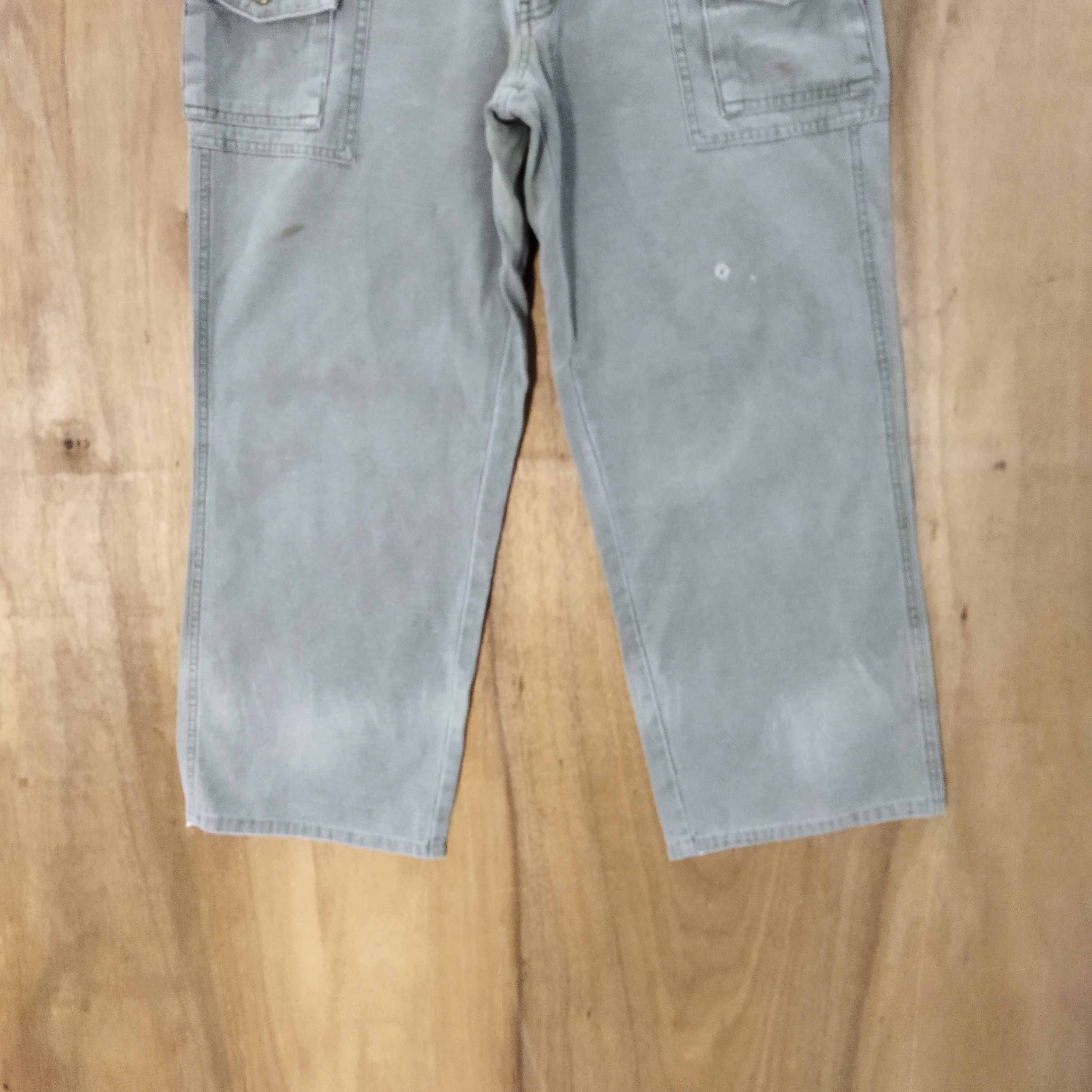 Japanese Brand GINEMEY FADED GREEN BUSH PANTS Size US 32 / EU 48 - 3 Thumbnail