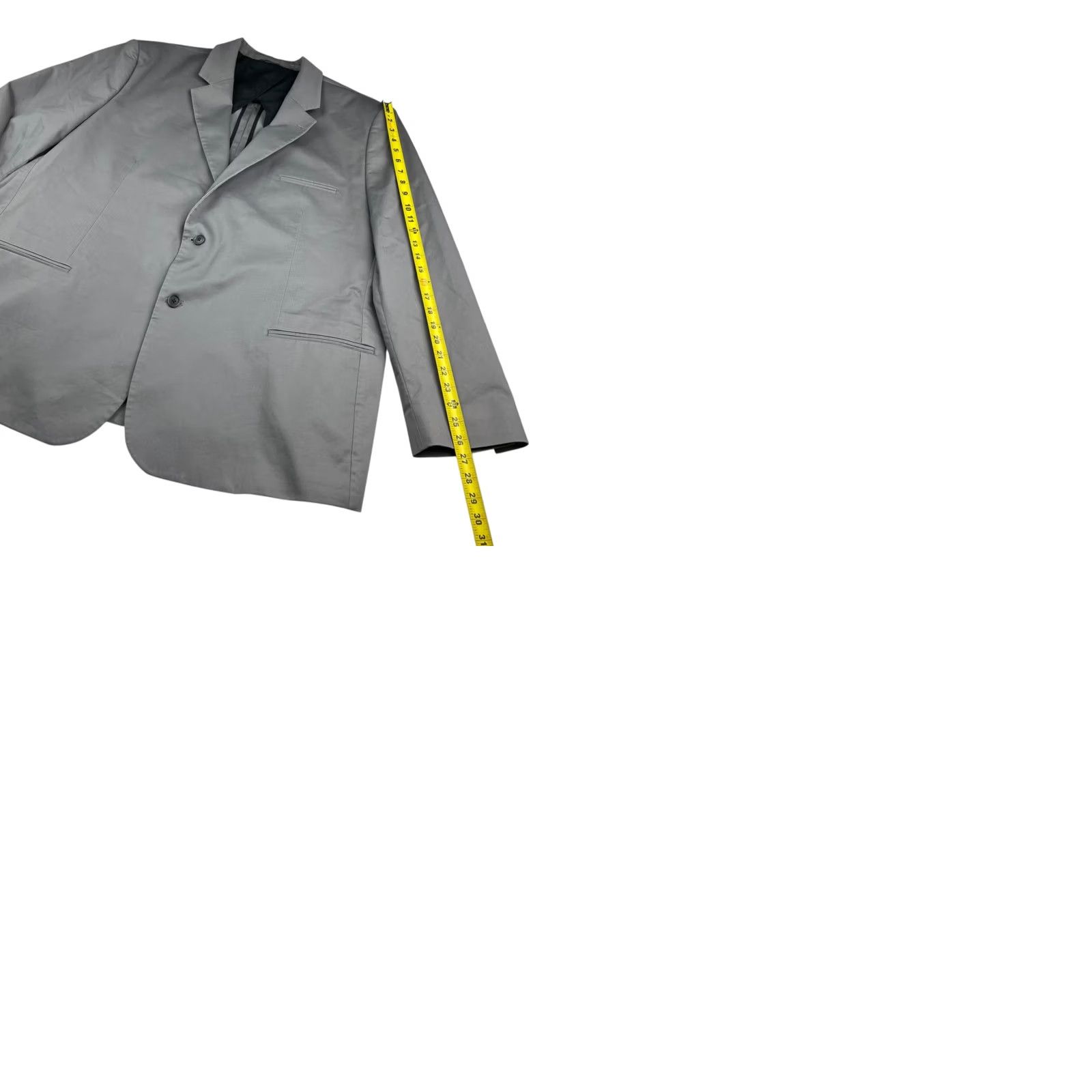 Vintage Oak Hill Men’s FIT By DXL Performance Blazer 2-Button Gray 3XLT / 54L 56L Big & Tall Regular Blazer Mens Gray Jacket Size 48R - 9 Thumbnail