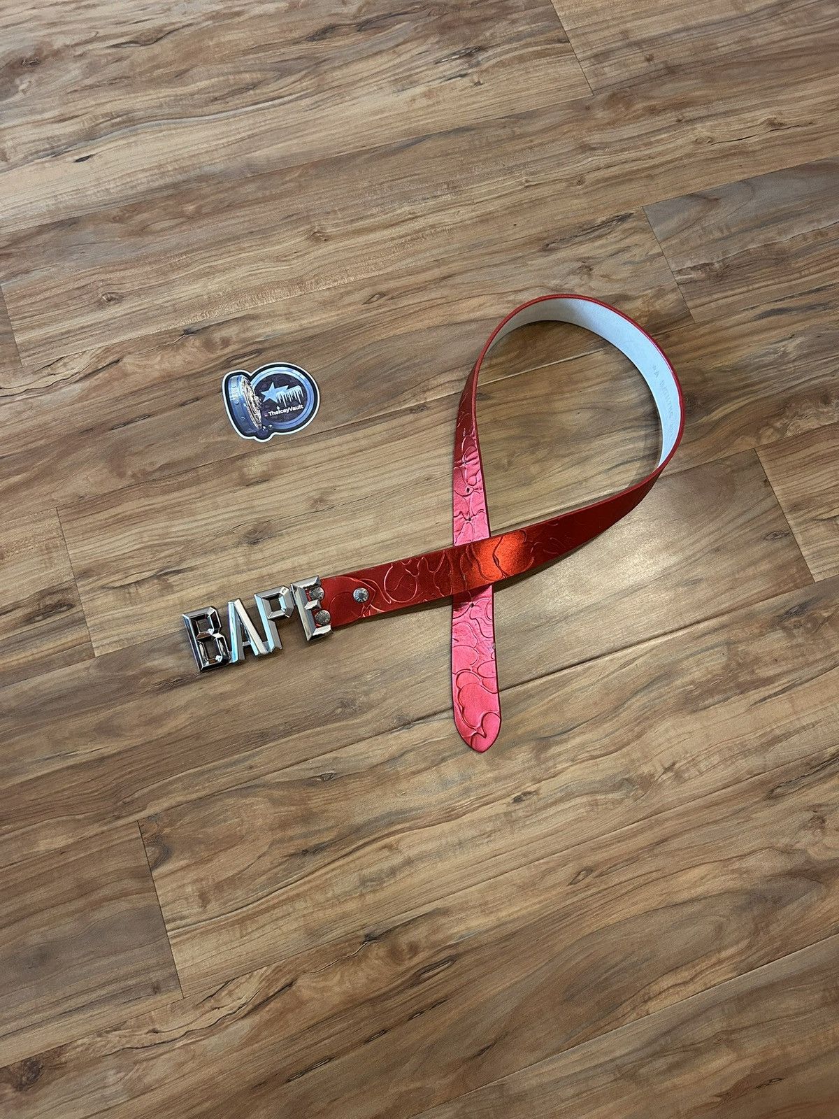 Bape OG Bape Red Camo Belt Size 34 - 2 Thumbnail