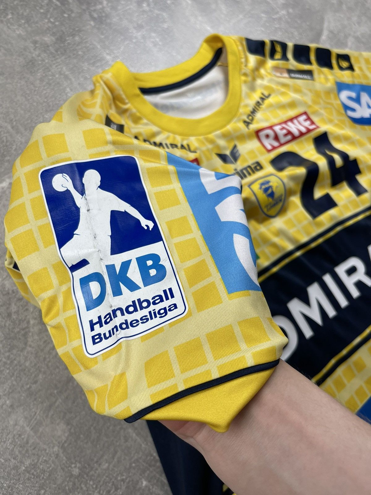 Erima Erima Rhein-Neckar Löwen Jersey #24 DKB Admiral SAP Shirt Size US L / EU 52-54 / 3 - 6 Thumbnail