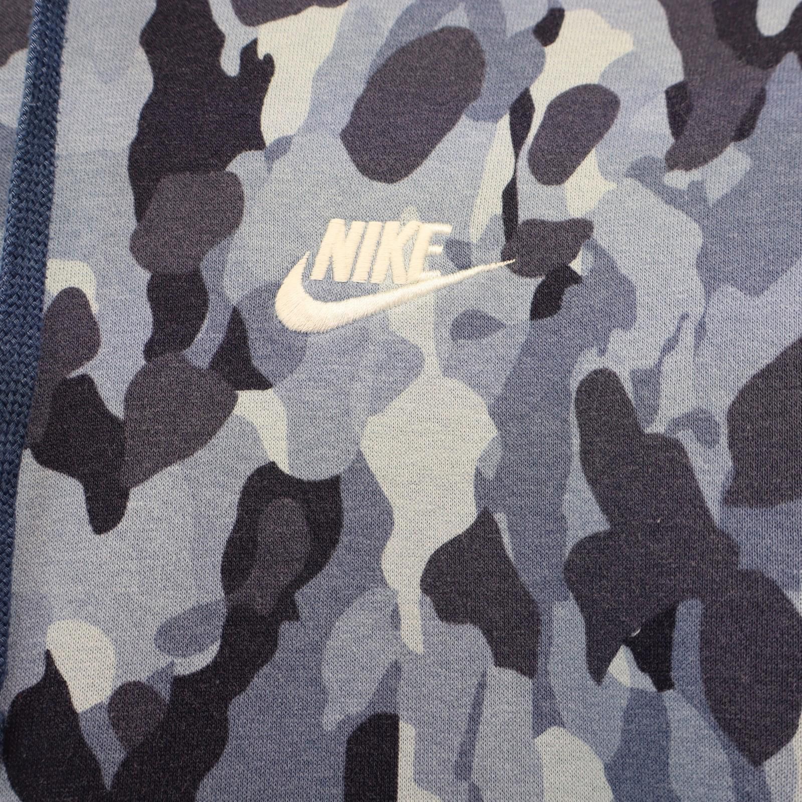 Nike Nike Men Hoodie Medium Blue Camo Print Size US M / EU 48-50 / 2 - 2 Thumbnail