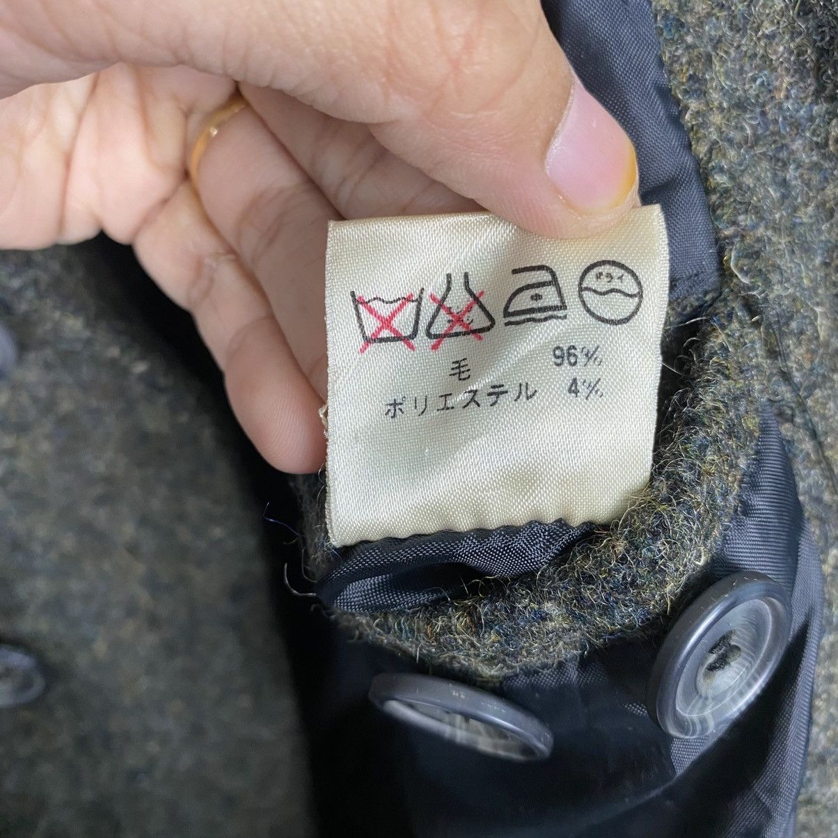 Vintage 📌Bondage Double Collar Wool Jacket Mr Drigo Issey Miyake Size US L / EU 52-54 / 3 - 21 Thumbnail
