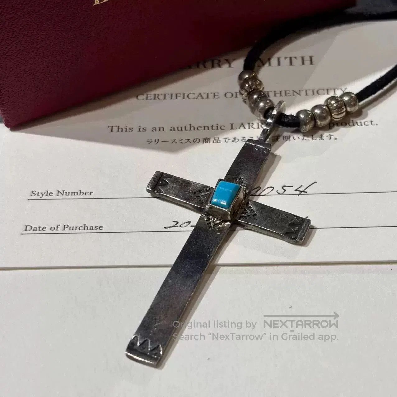 Larry Smith Larry Smith Turquoise Cross Necklace. Size ONE SIZE - 1 Thumbnail