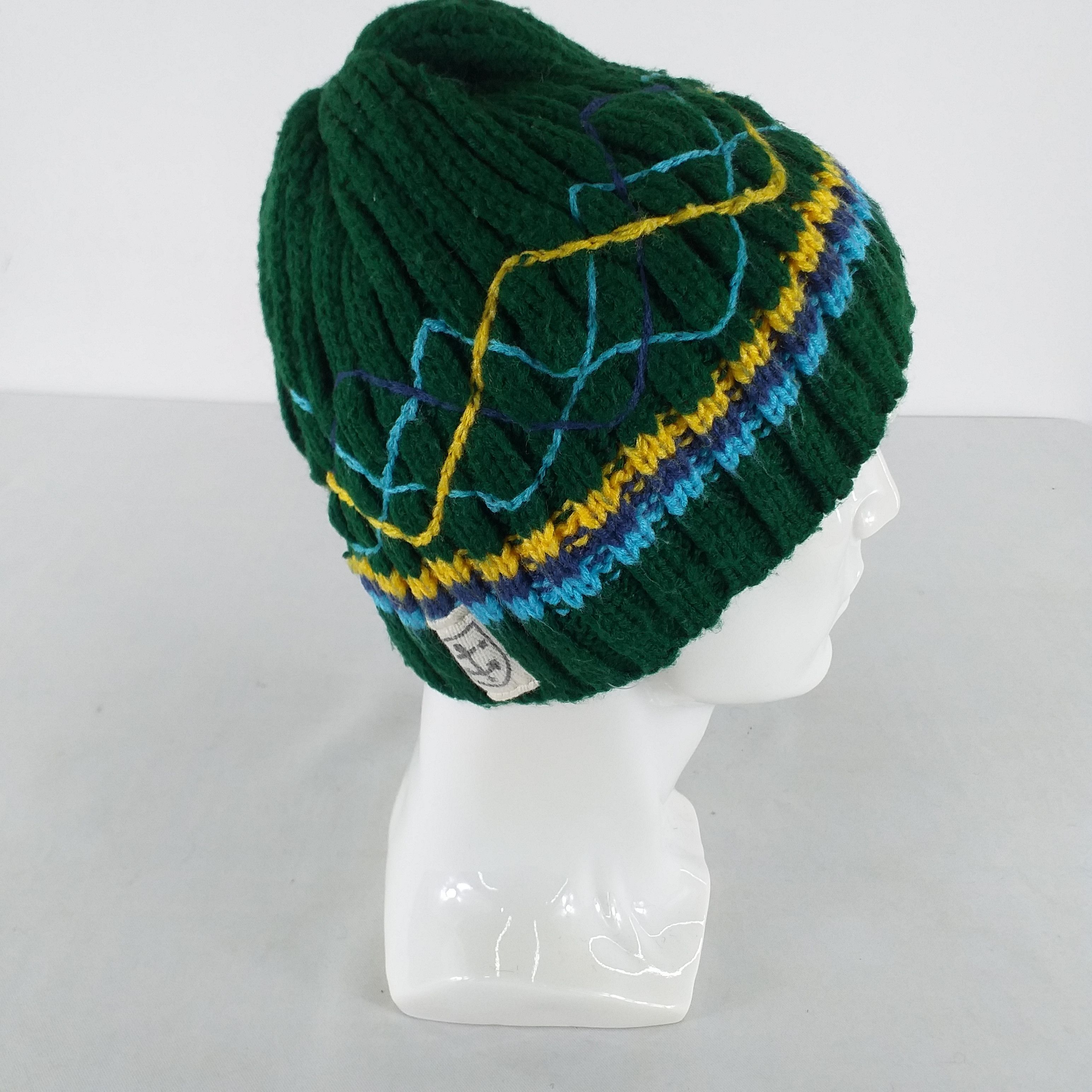 Japanese Brand Stripes Line Snow Cap Hat Beanie -BN407 Size ONE SIZE - 2 Thumbnail