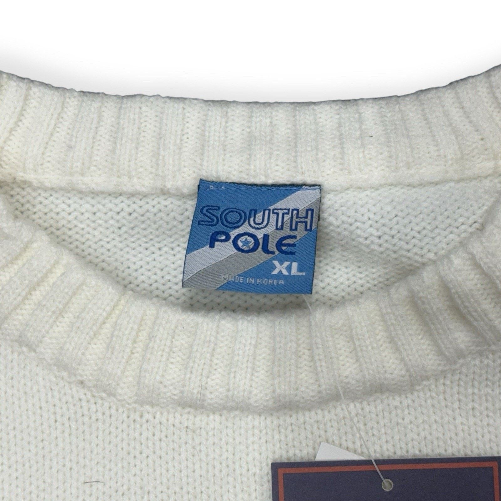 Southpole NWT Vintage South Pole Sweater Mens Large White Size US XL / EU 56 / 4 - 4 Thumbnail