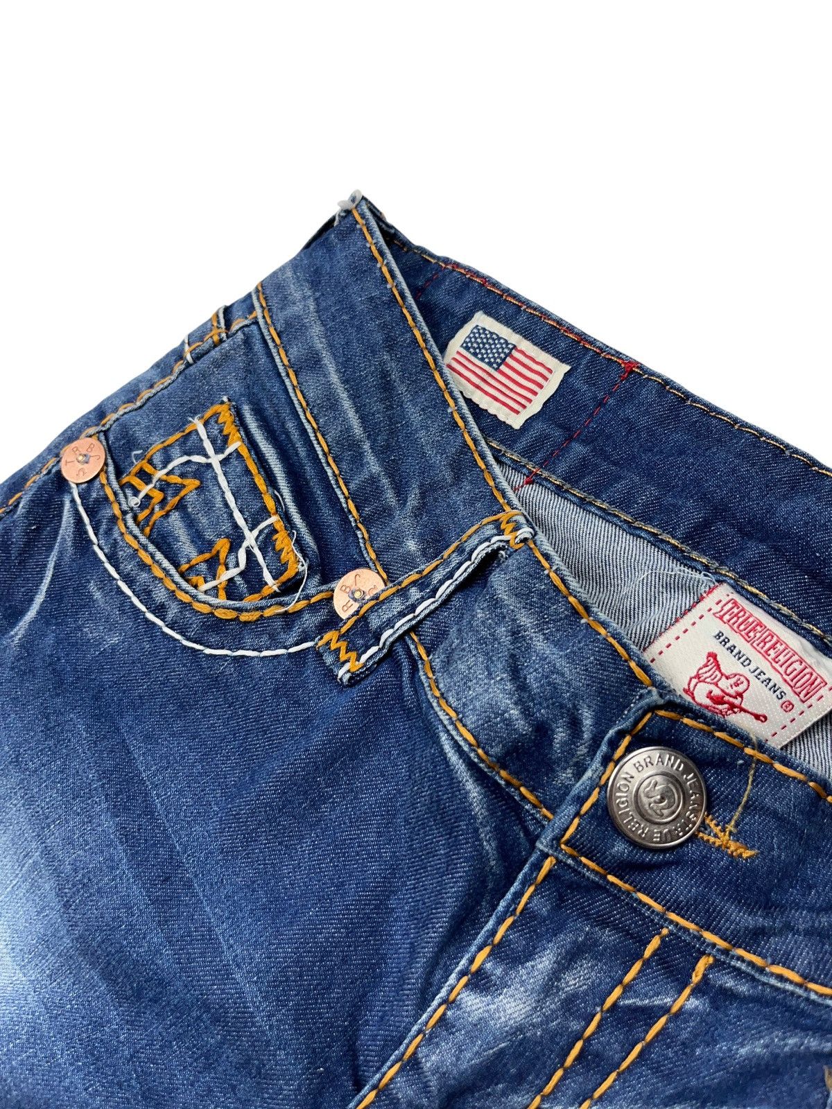True Religion Vintage True Religion Becky Jeans Embroidered Slim Size 31 Size 31" - 6 Thumbnail