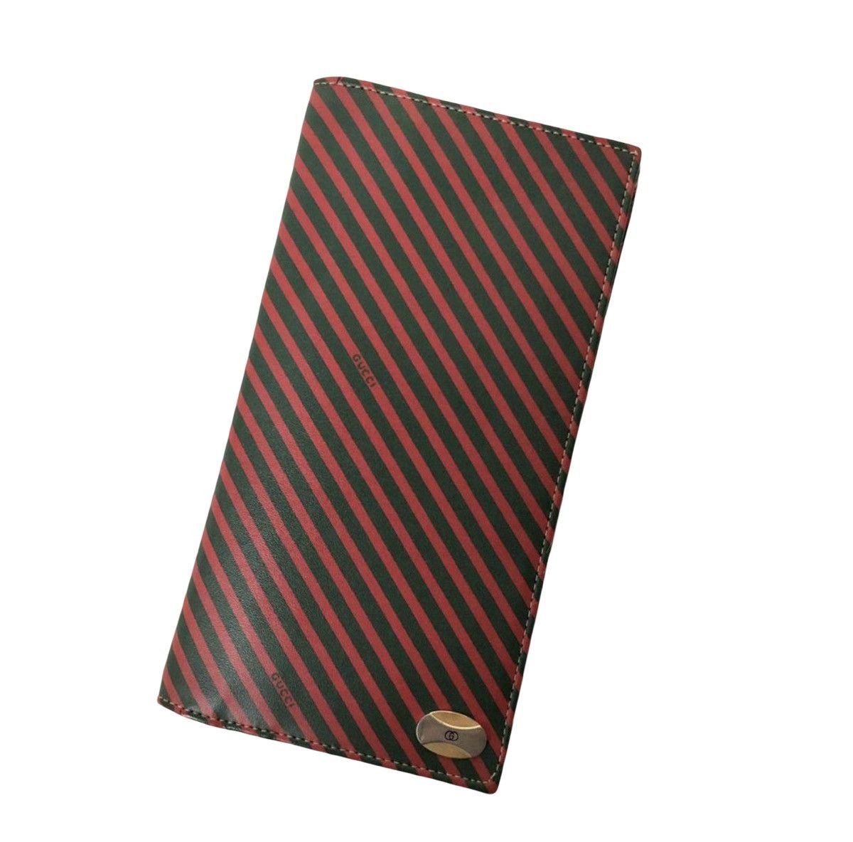 Gucci Vintage Gucci Diagonal Stripe Long Wallet Size ONE SIZE - 1 Thumbnail