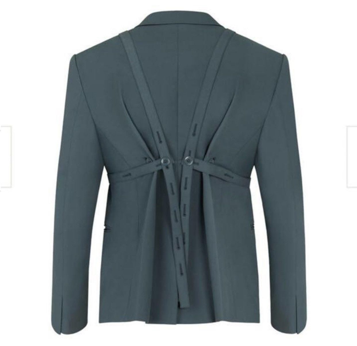 Louis Vuitton Louis Vuitton 2020 blue cross strapped blazer jacket 48 Size 48R - 3 Thumbnail