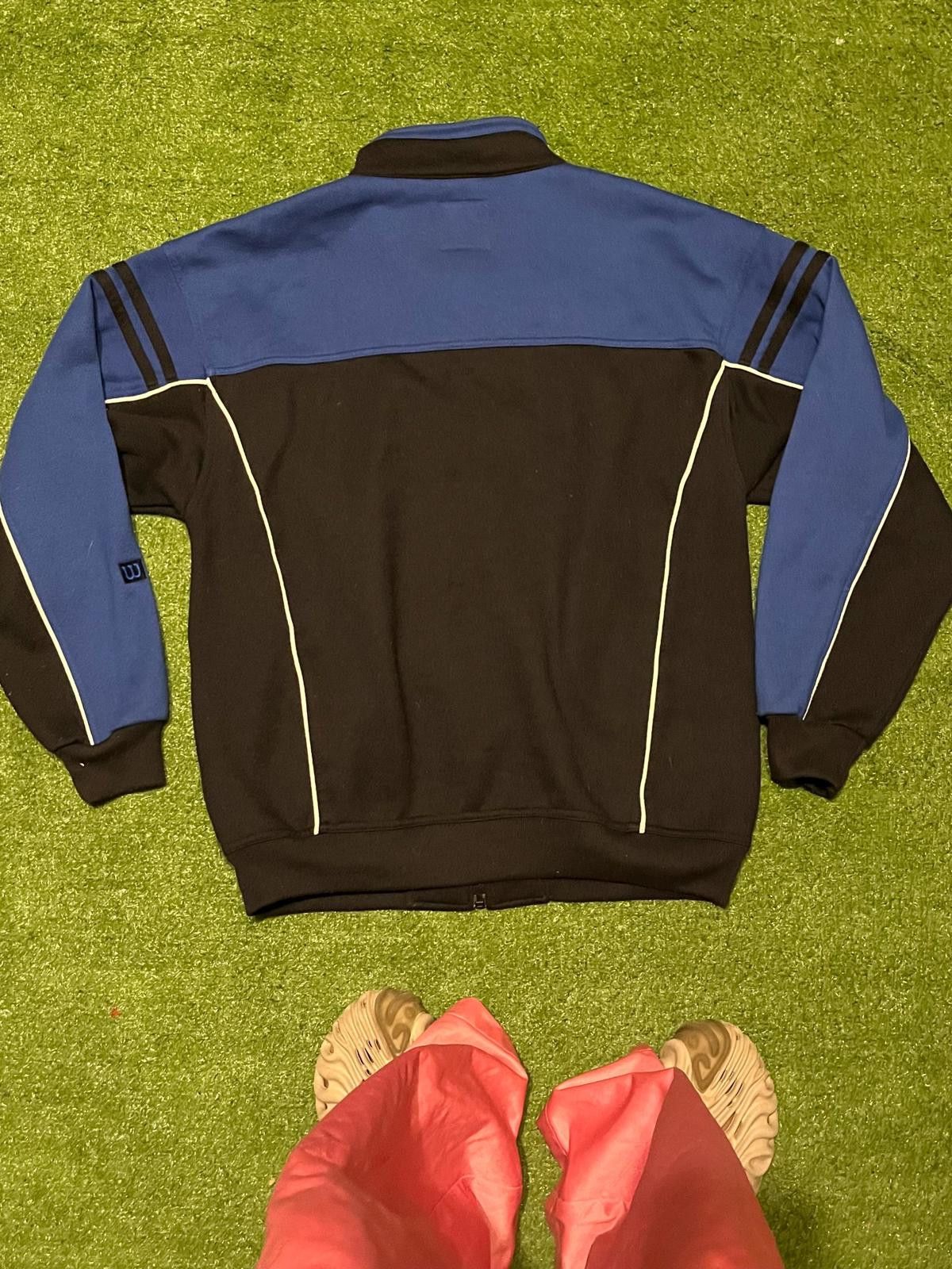 Wilson Wilson Men's Track Jacket Blue and Black Medium Size S / US 4 / IT 40 - 2 Thumbnail