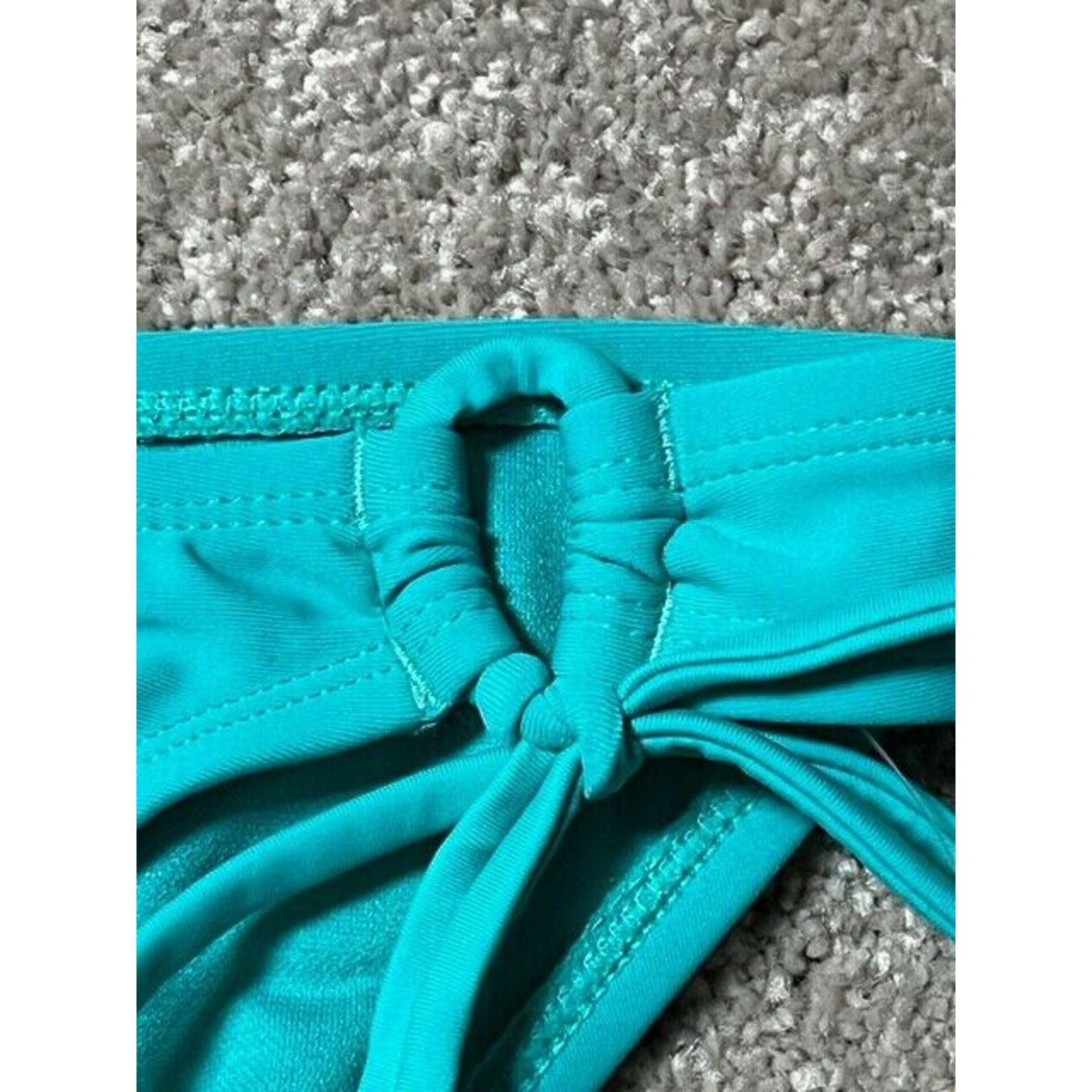 Other Hobie Bikini Swim Bottom Womens L Beaded Stretch Lined Blue Size L / US 10 / IT 46 - 5 Thumbnail
