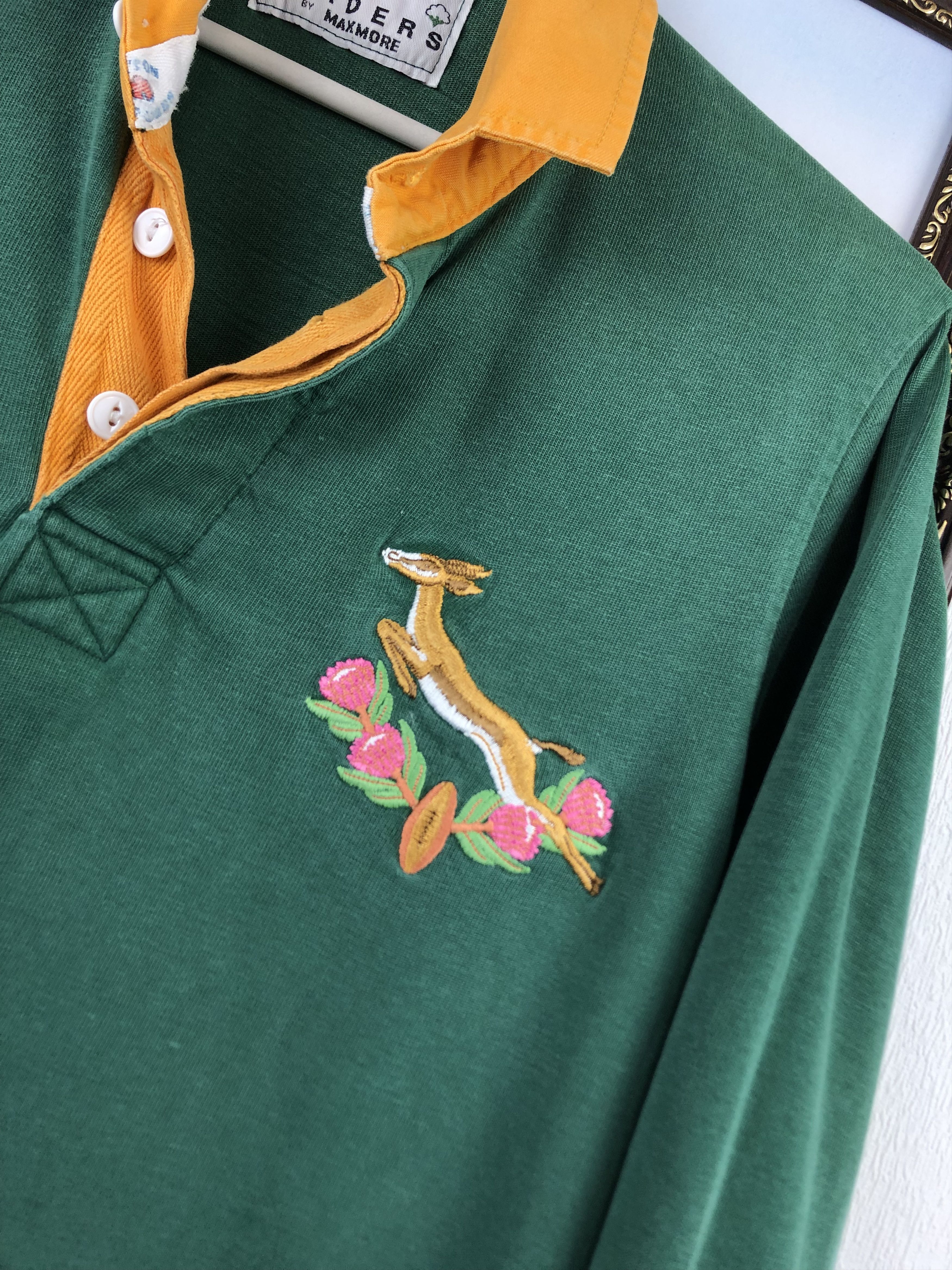 Vintage Vintage South Africa Rugby Union Jersey Cotton Traders Shirt Size US M / EU 48-50 / 2 - 5 Thumbnail