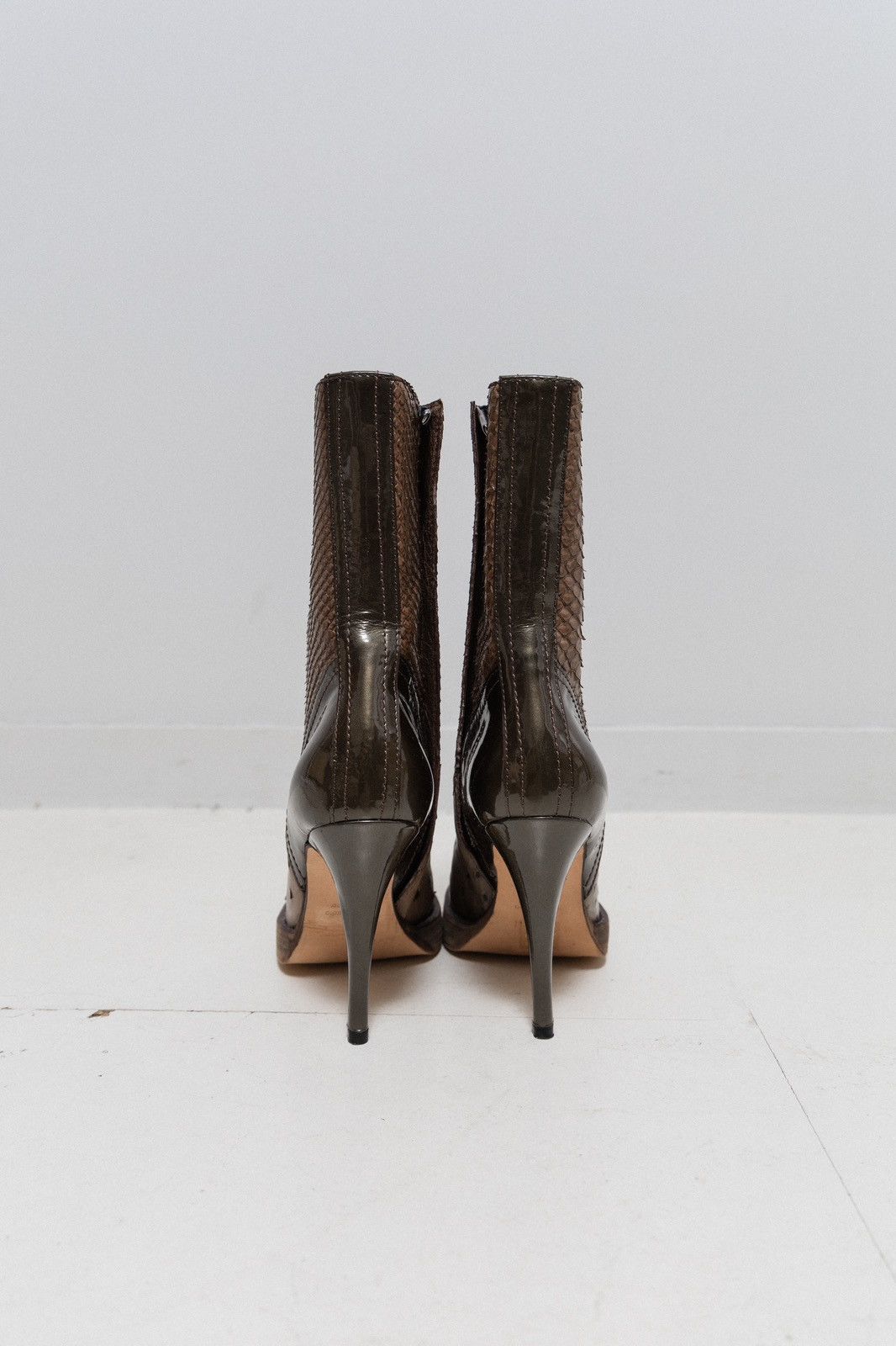 Revillon RICK OWENS x REVILLON - FW04 Python & ostrich leather boots Size US 6 / IT 36 - 4 Thumbnail