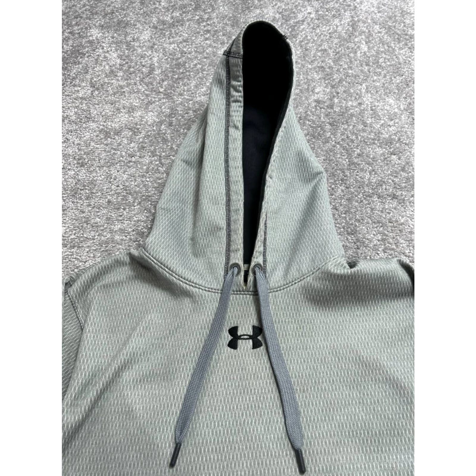 Under Armour Under Armour Hoodie Mens Large Gray Fleece Lined Loose Fit Wrinkle Resistant Size US L / EU 52-54 / 3 - 3 Thumbnail