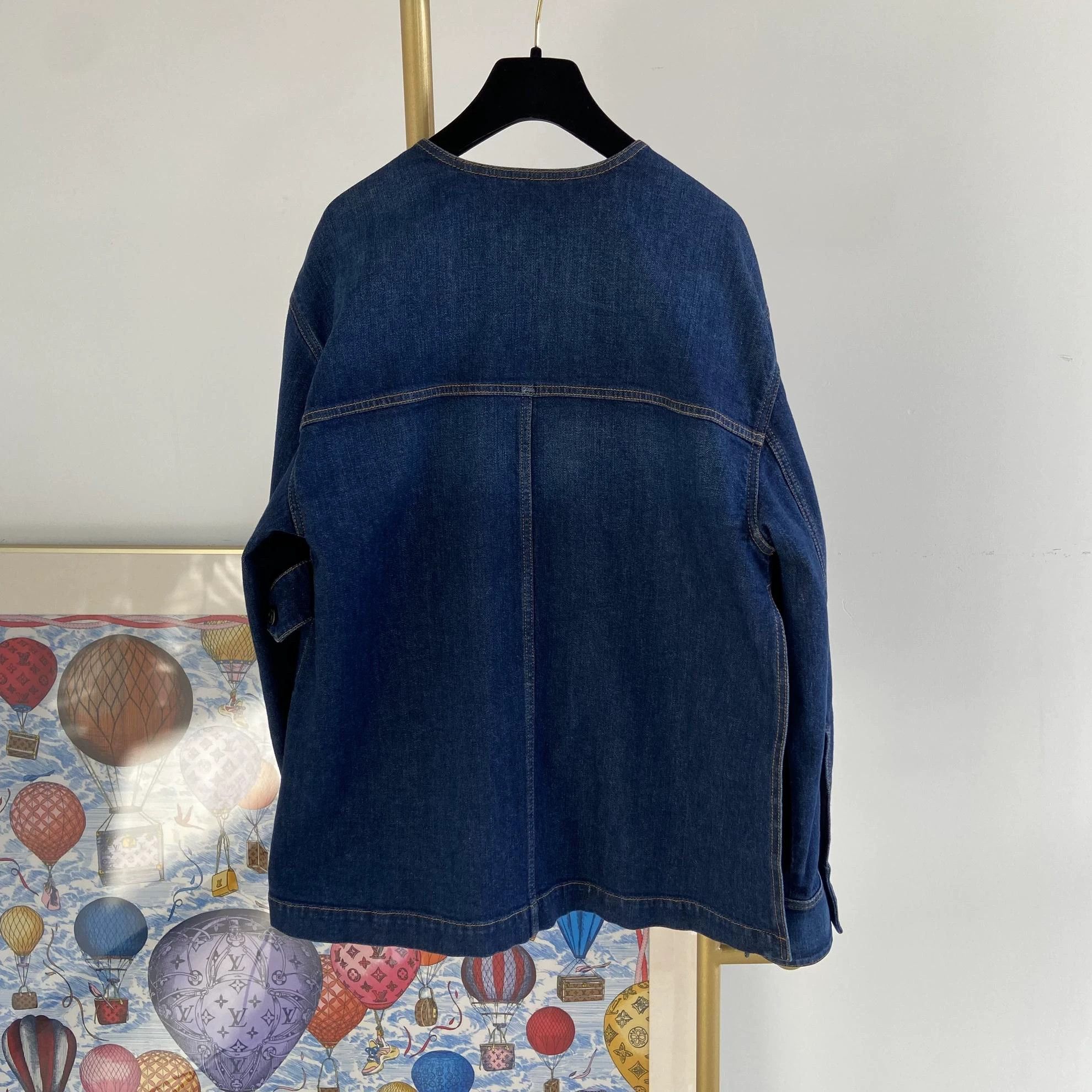 Vintage Vintage Ports Blue Denim Jacket L Size L / US 10 / IT 46 - 2 Thumbnail