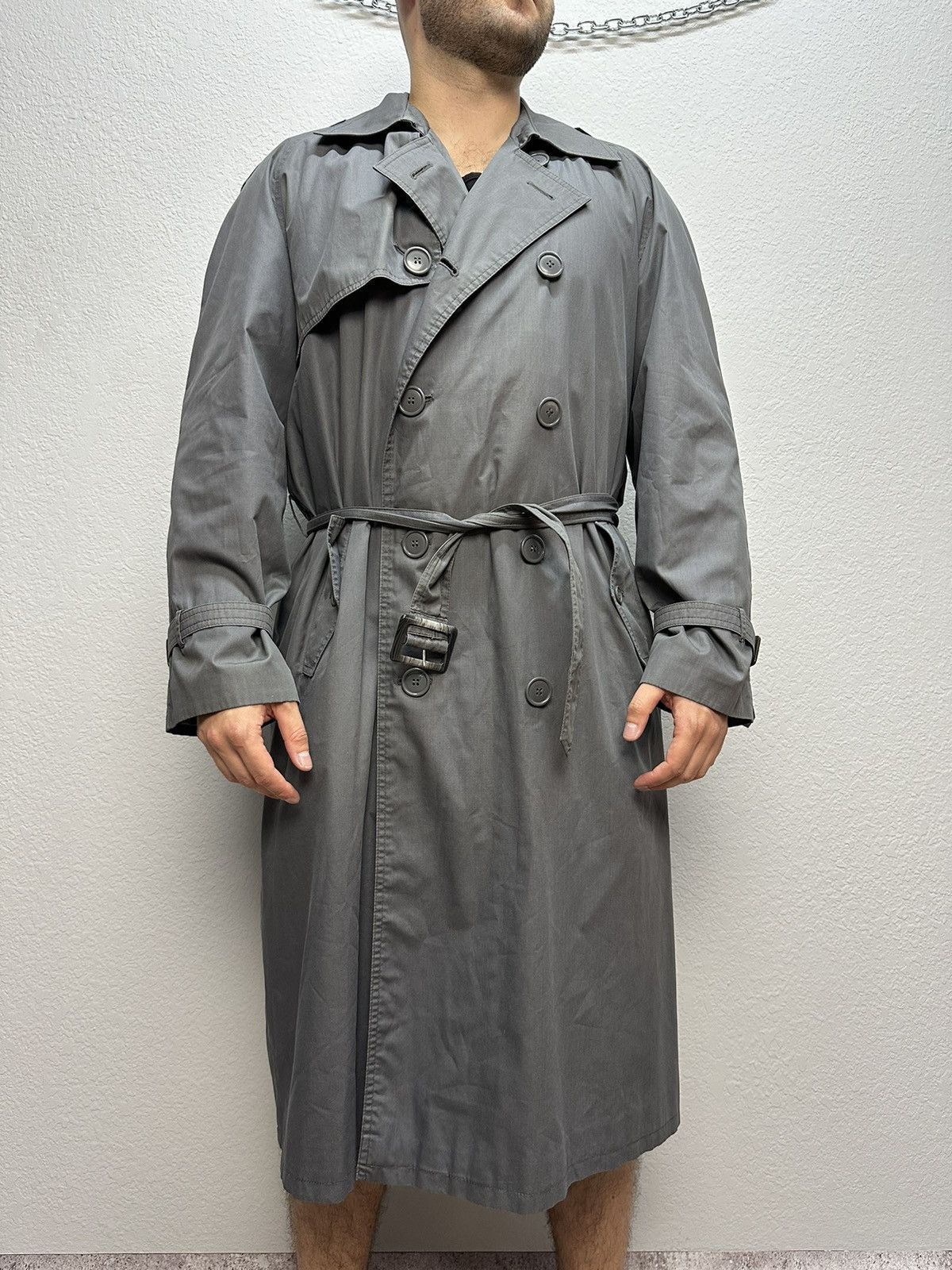 Vintage Rare🔥🔥 Yves Saint Laurent Trench Coat YSL Vintage Archival Size US L / EU 52-54 / 3 - 2 Thumbnail